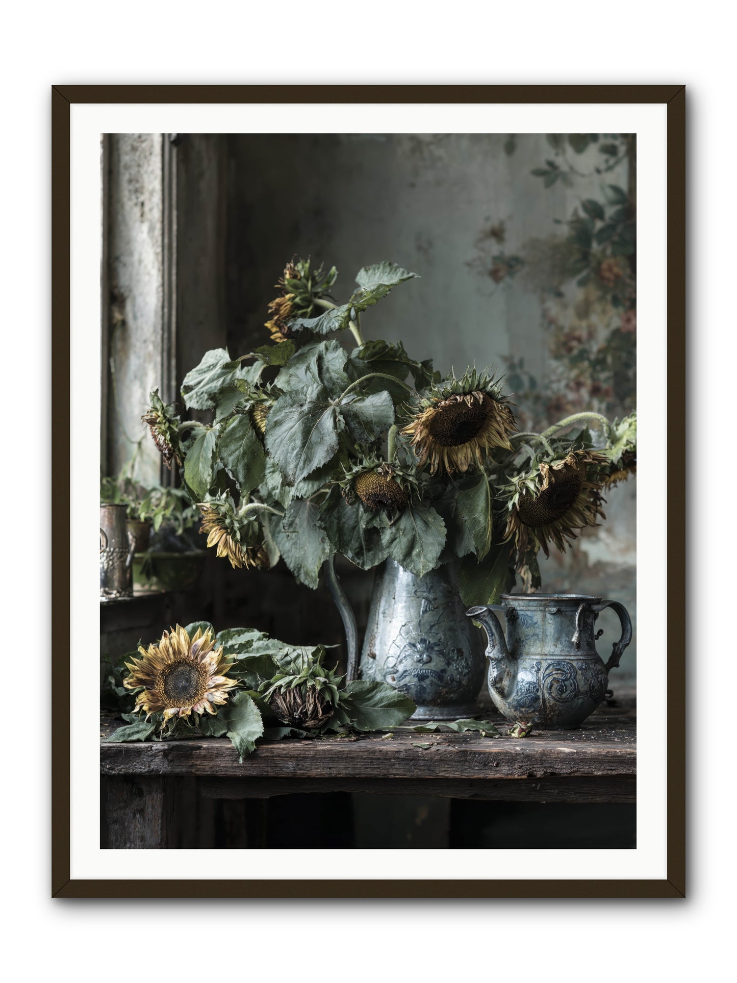 Summer's Swan Song -- Framed Print - Black 36x48