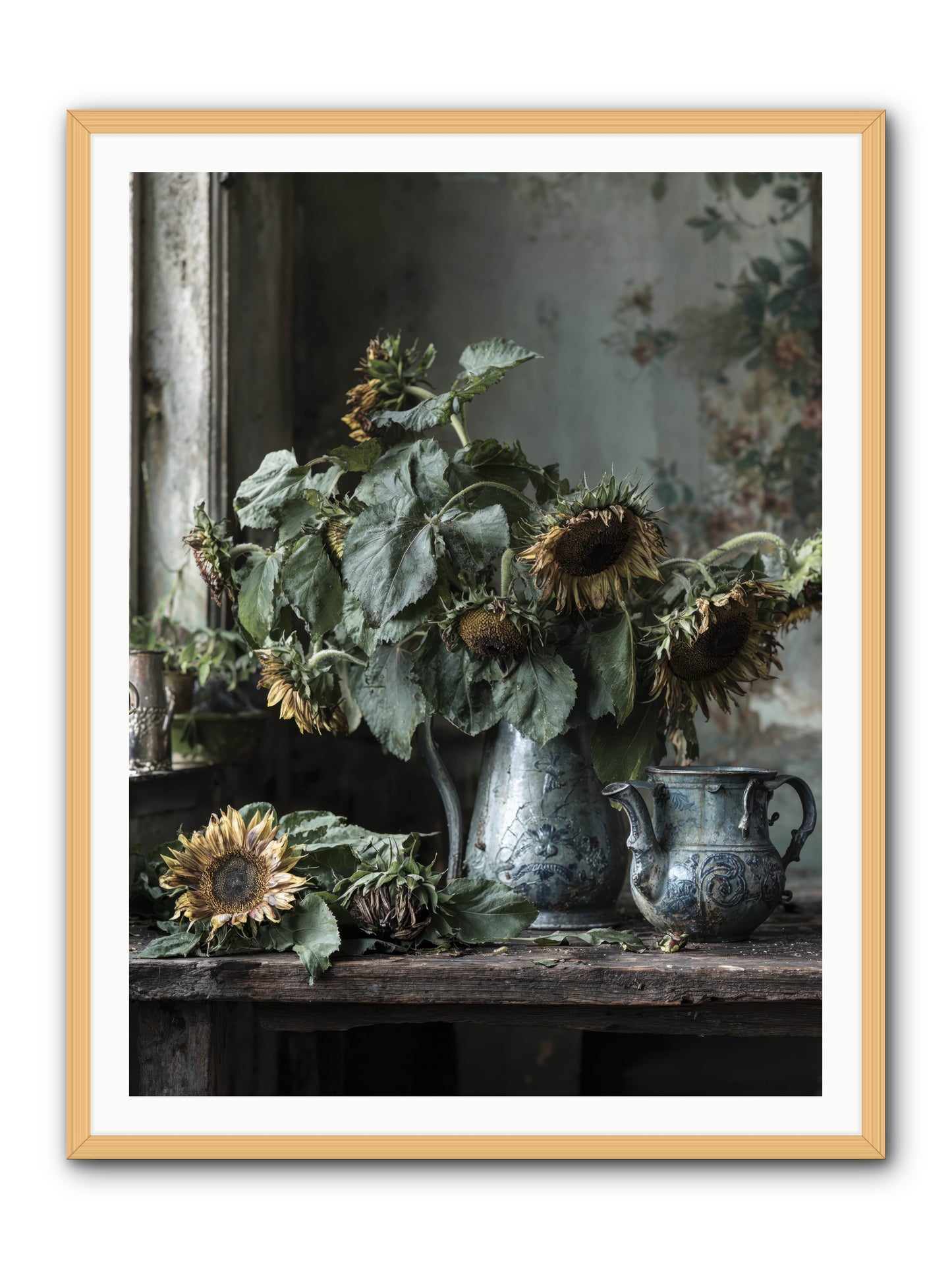 Summer's Swan Song -- Framed Print - Natural 36x48