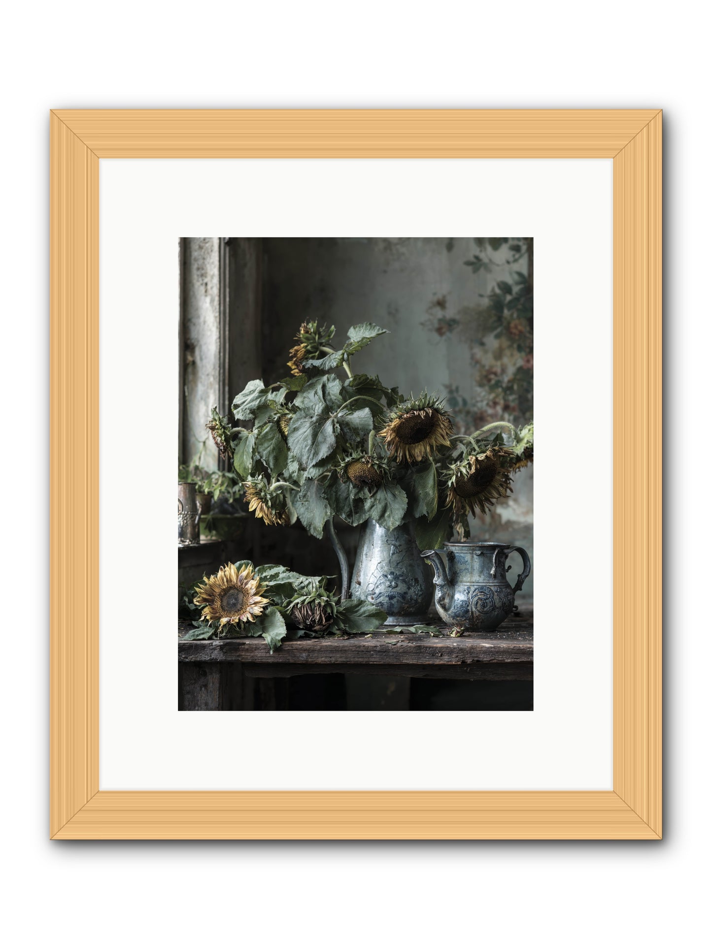 Summer's Swan Song -- Framed Print - Natural 9x12
