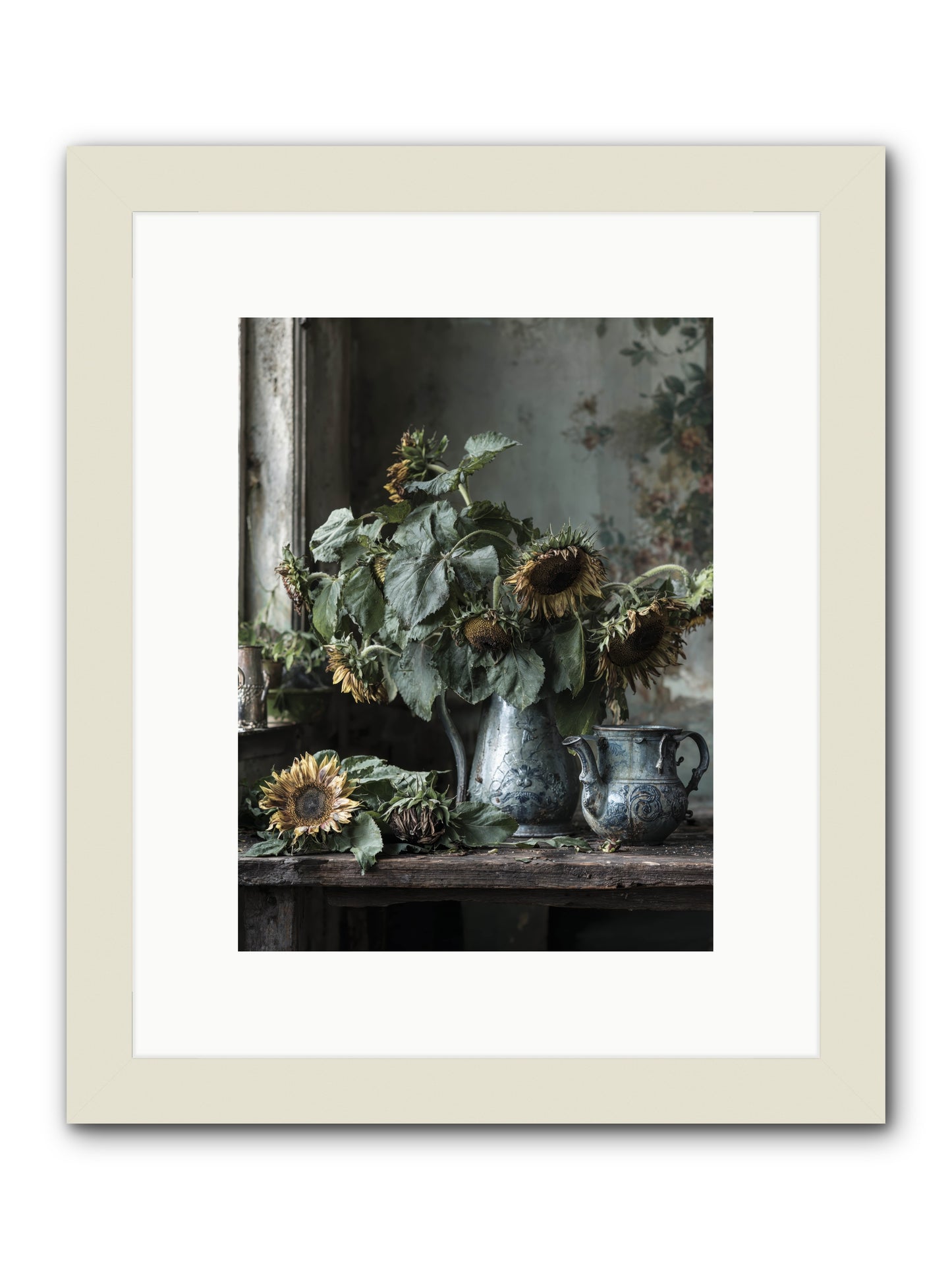 Summer's Swan Song -- Framed Print - White 9x12