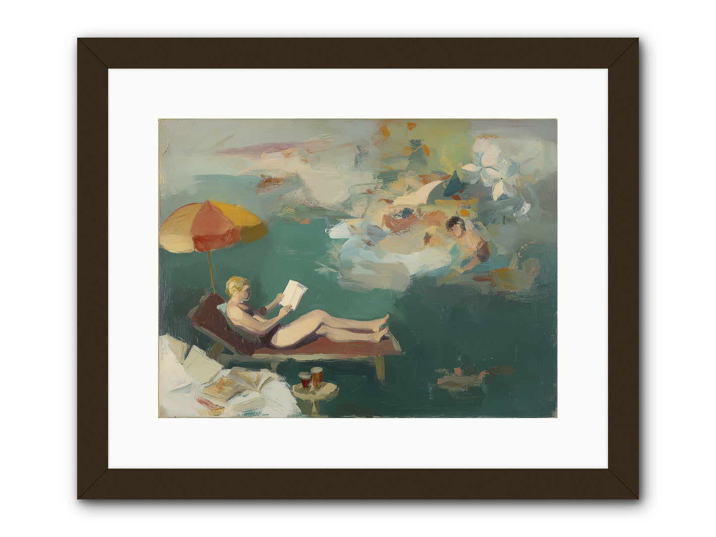 Summer's Sweet Surrender -- Framed Print - Black 16x12
