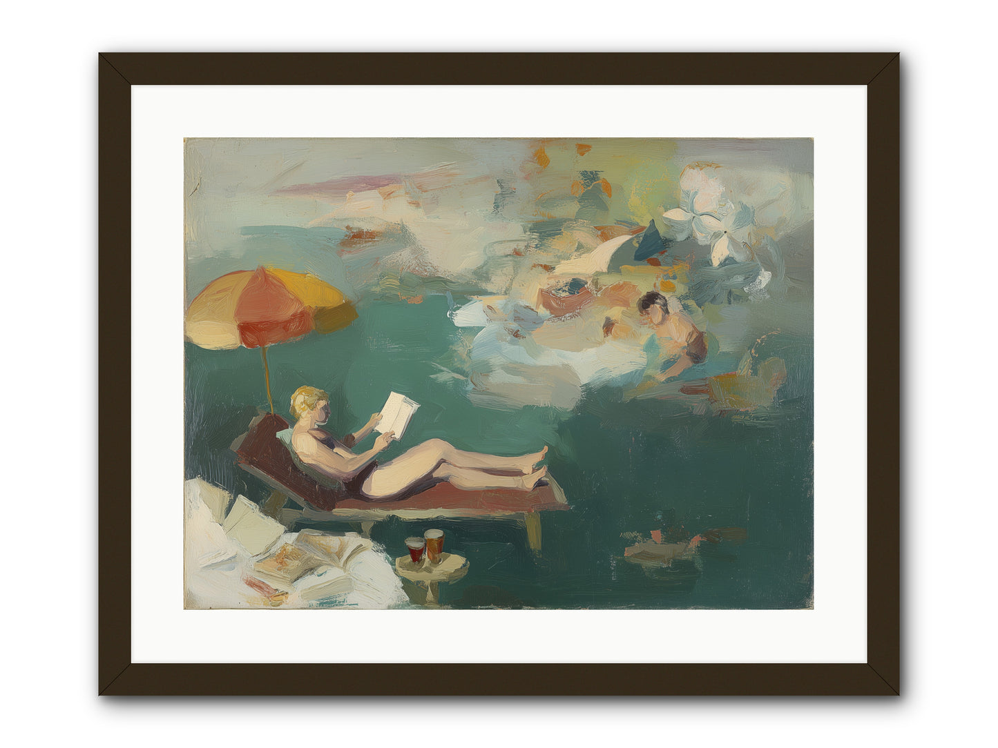 Summer's Sweet Surrender -- Framed Print - Black 24x18