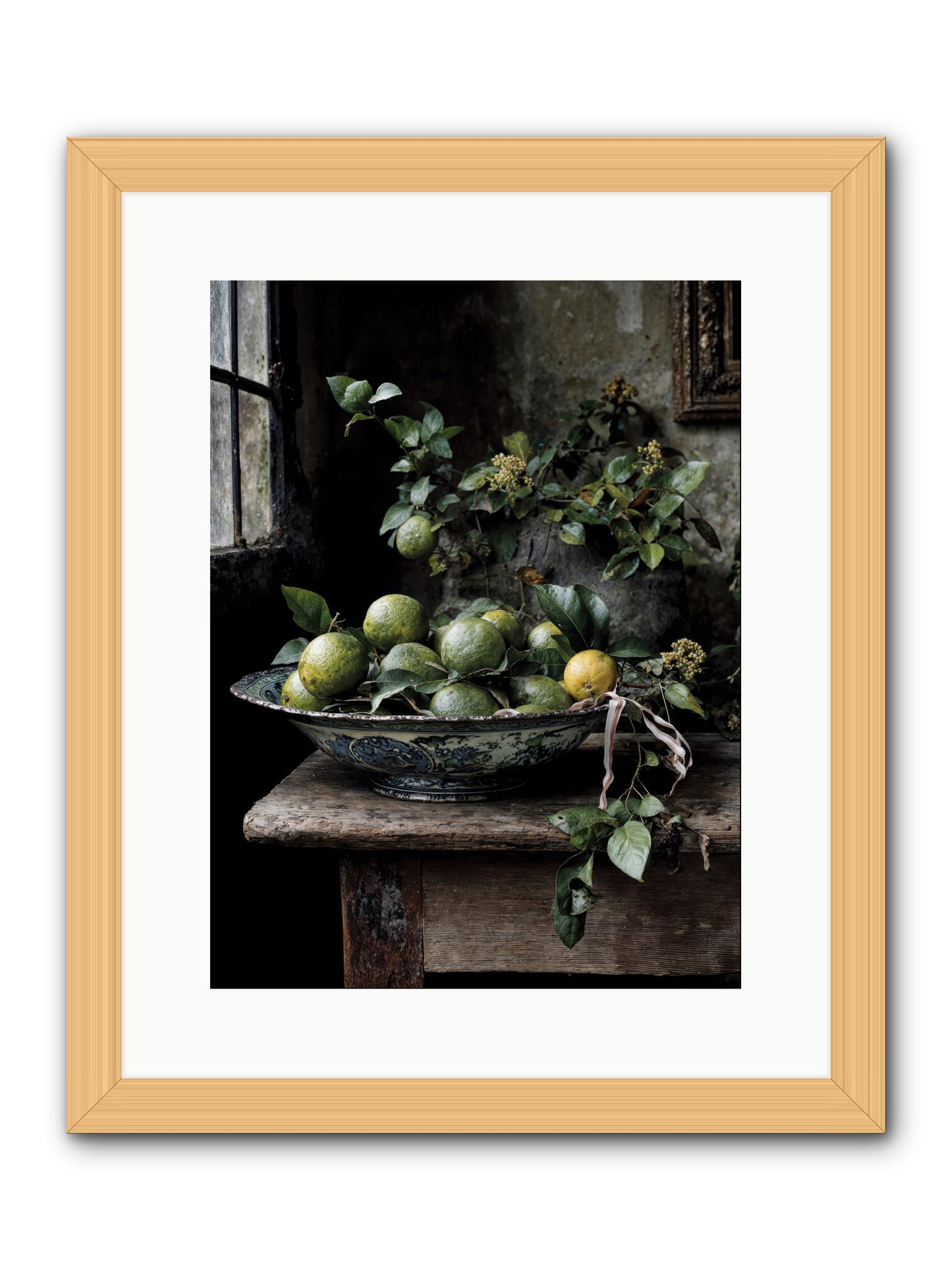 Summer's golden secret -- Framed Print - Natural 12x16