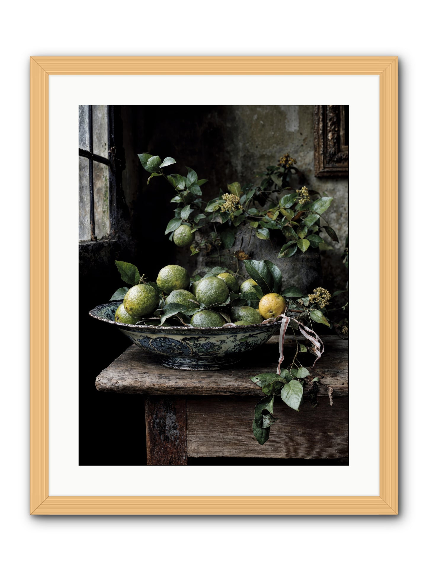 Summer's golden secret -- Framed Print - Natural 18x24