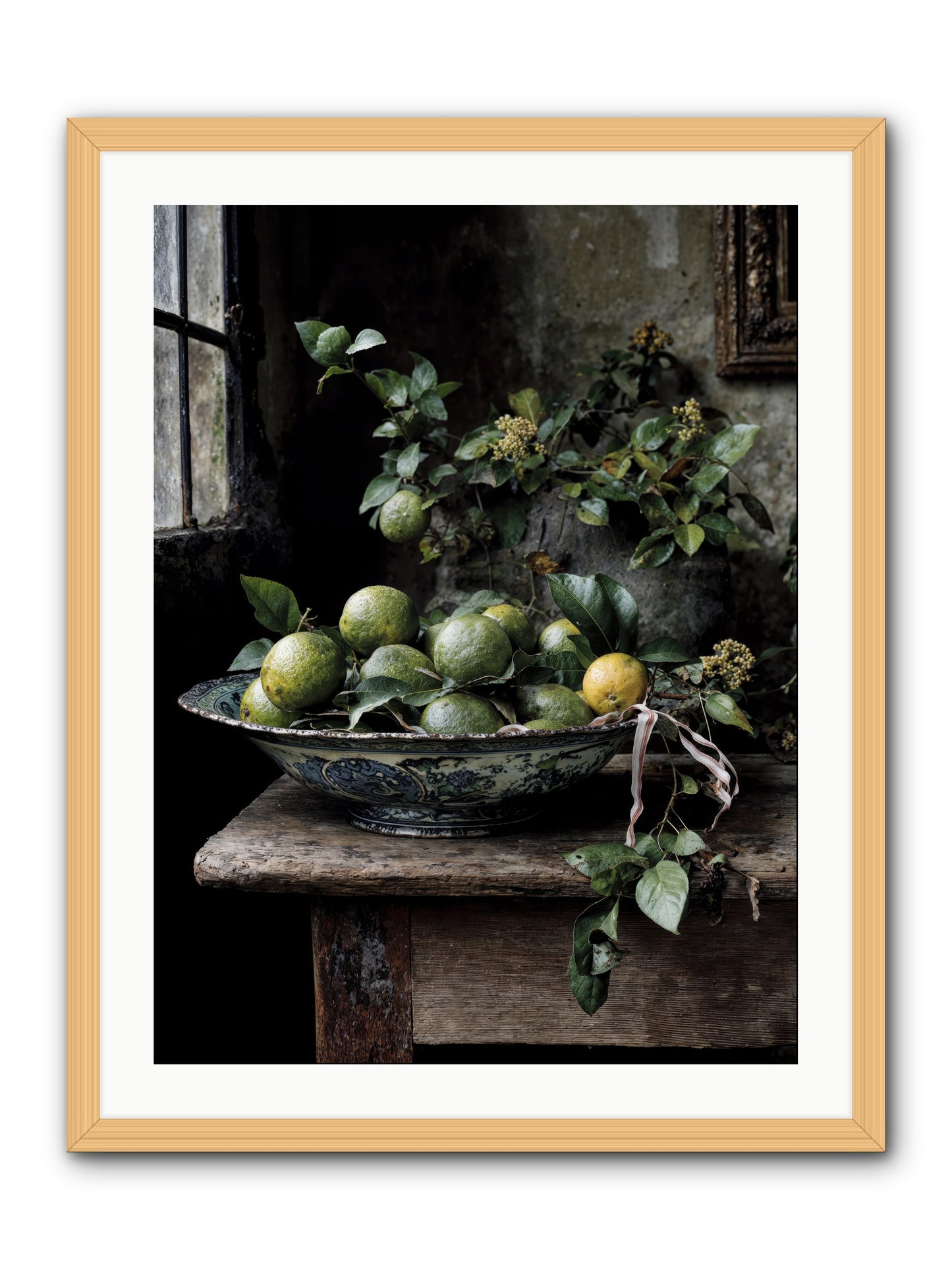 Summer's golden secret -- Framed Print - Natural 24x32