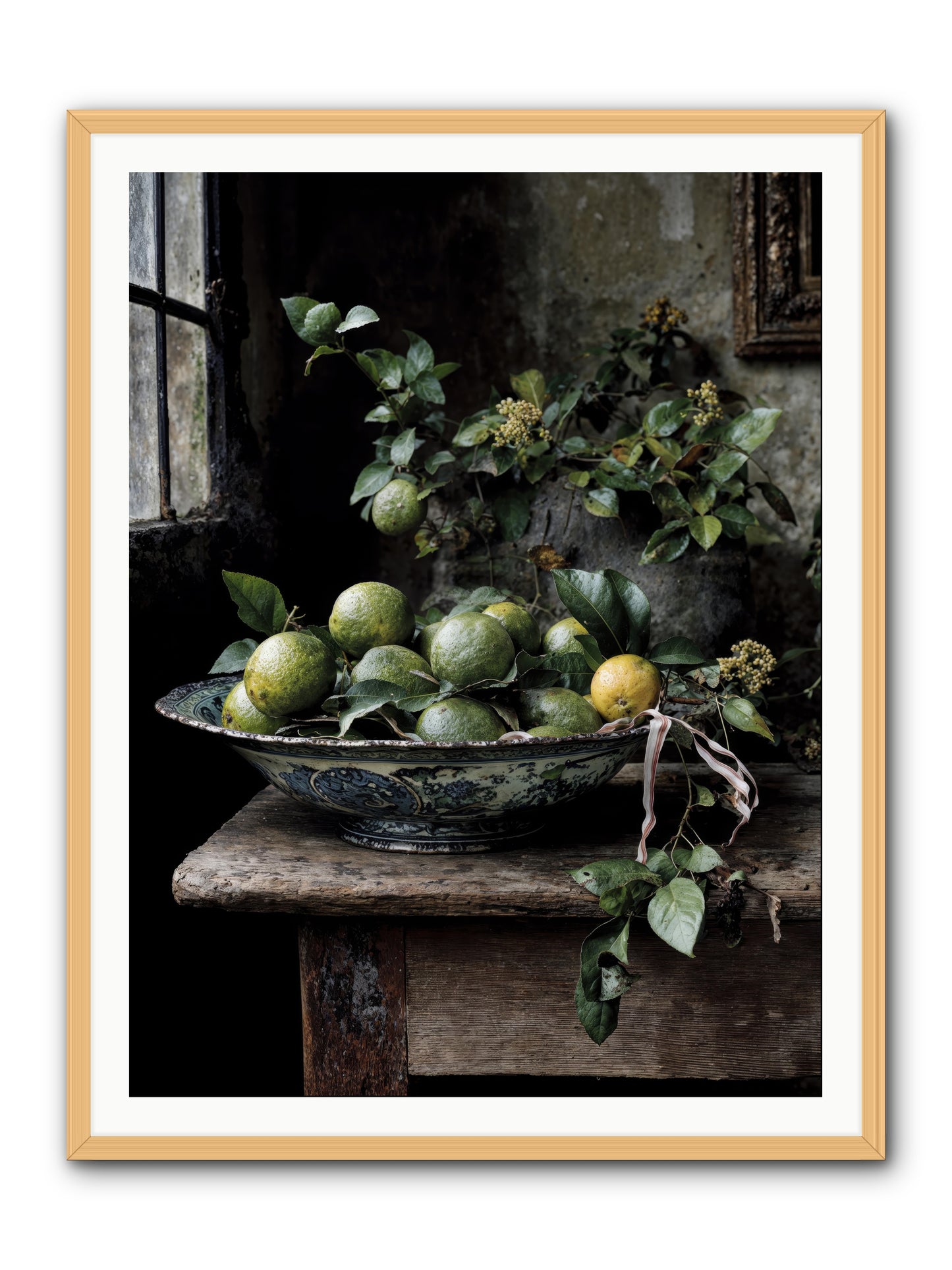 Summer's golden secret -- Framed Print - Natural 36x48