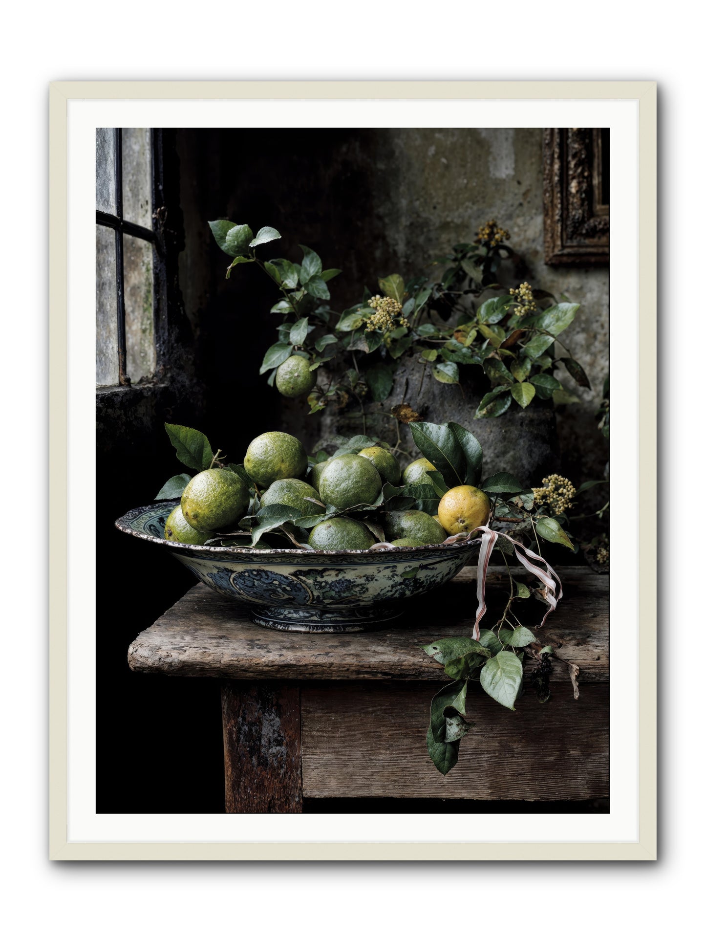 Summer's golden secret -- Framed Print - White 36x48