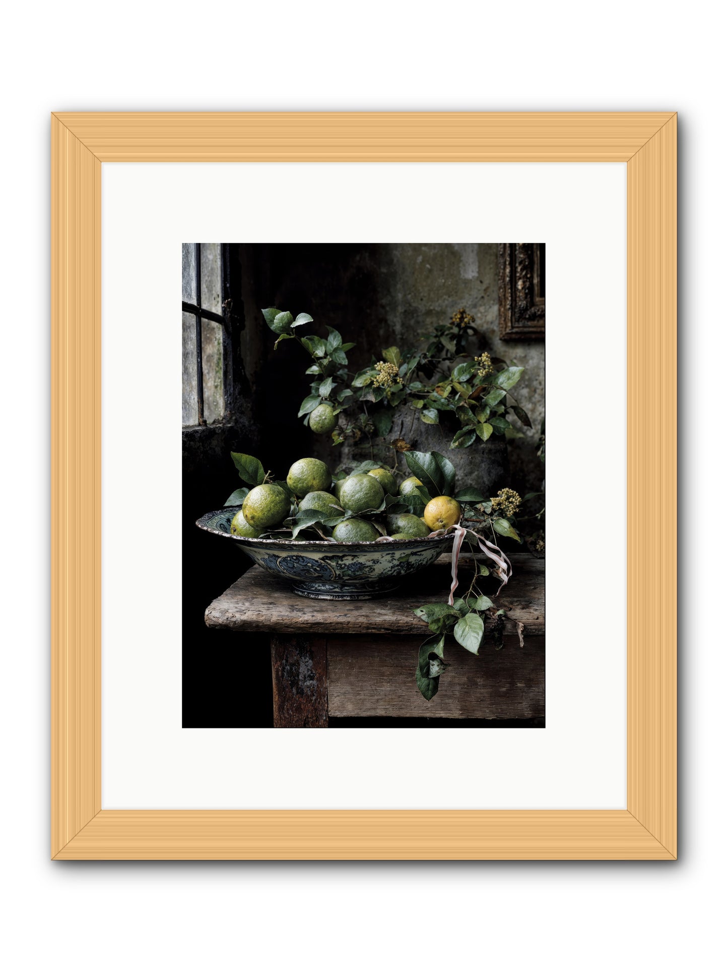 Summer's golden secret -- Framed Print - Natural 9x12
