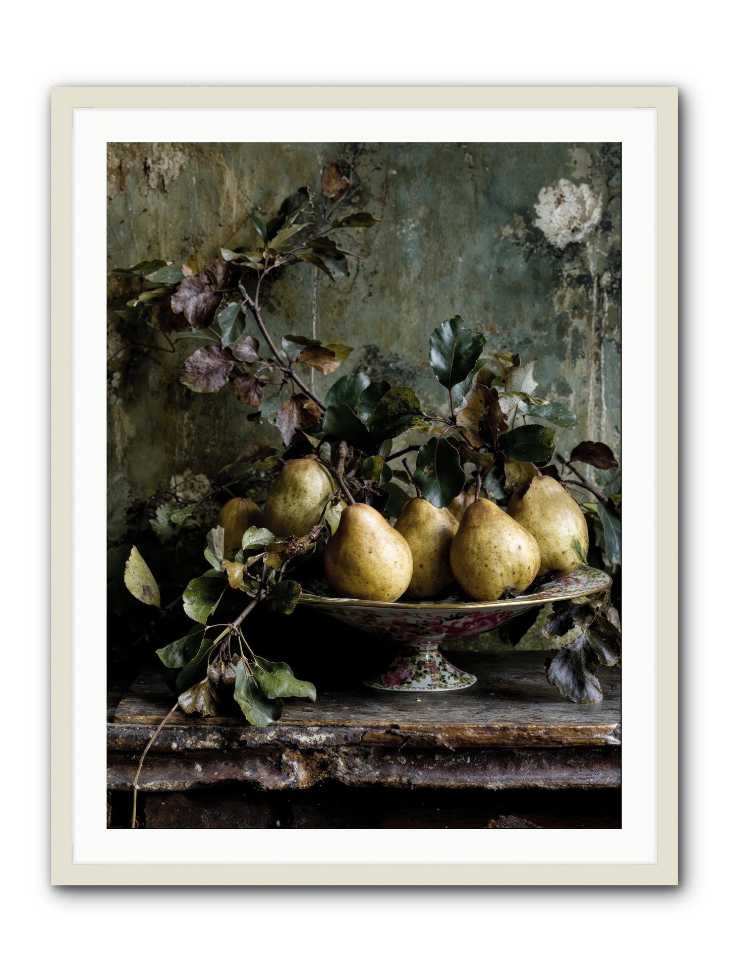Summer's grand gesture -- Framed Print - White 30x40