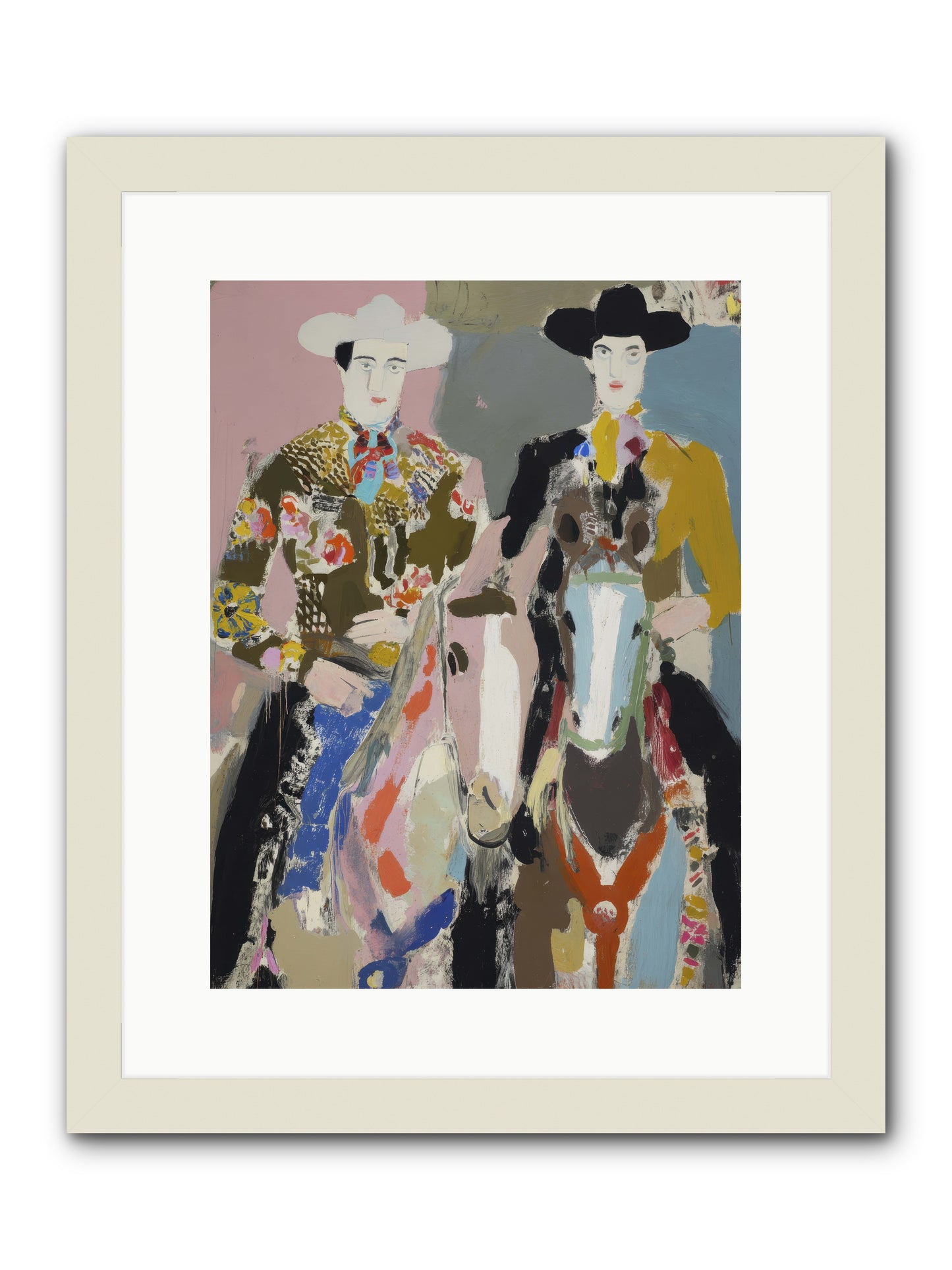 Sun-Drunk & Steady -- Framed Print - White 12x16