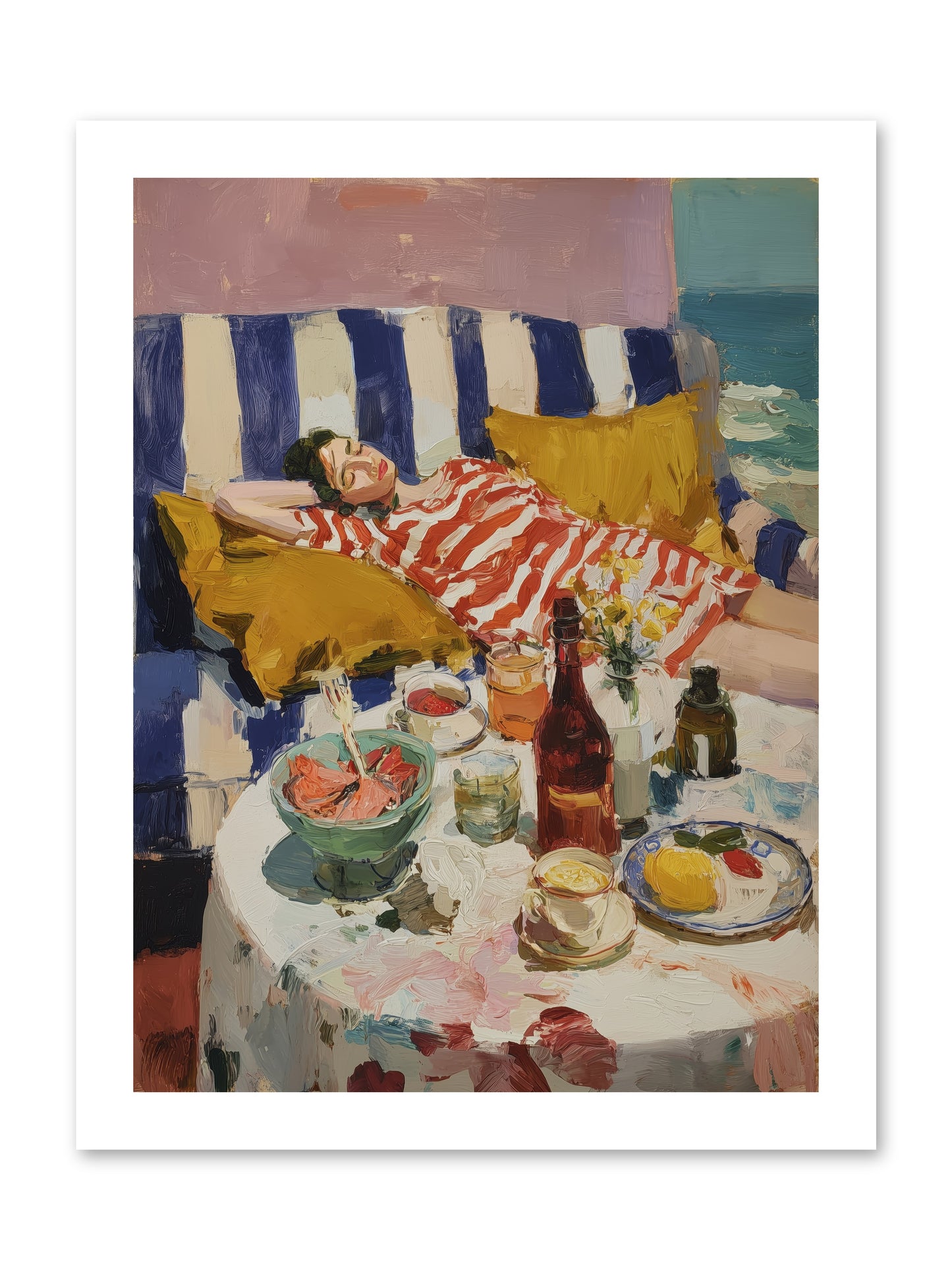 Sun-Kissed Slumber -- Loose Canvas Print 12x16