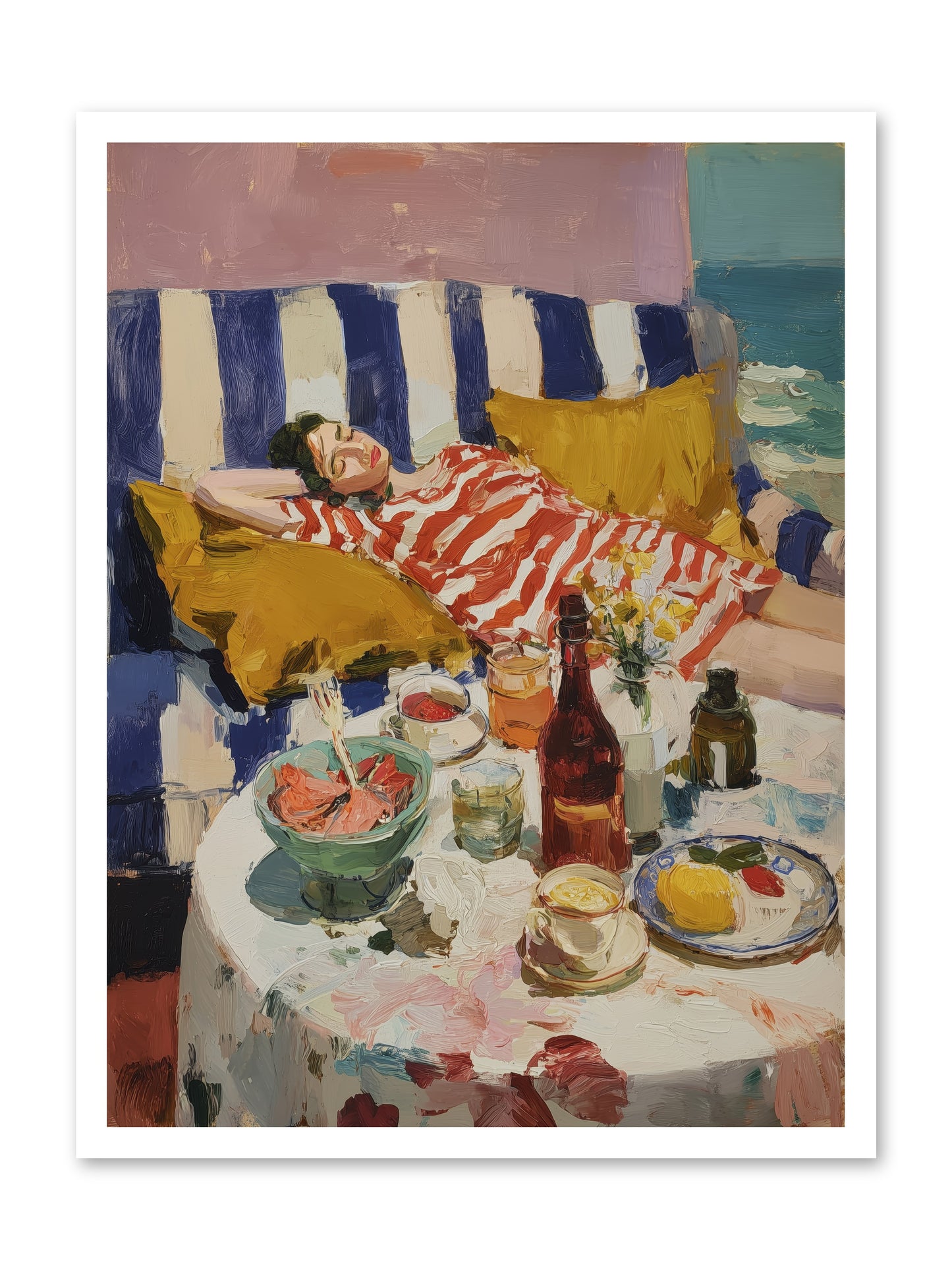 Sun-Kissed Slumber -- Loose Canvas Print 24x32