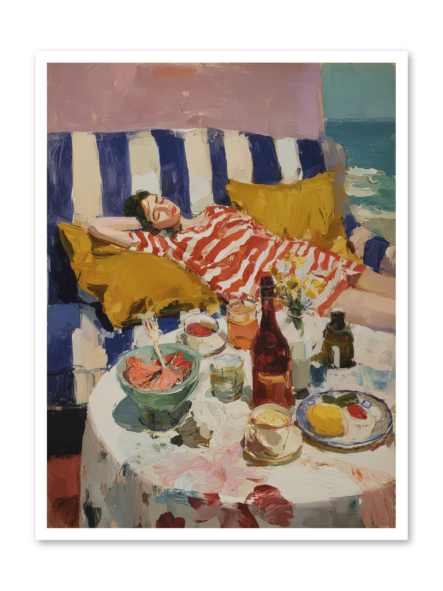 Sun-Kissed Slumber -- Loose Canvas Print 30x40