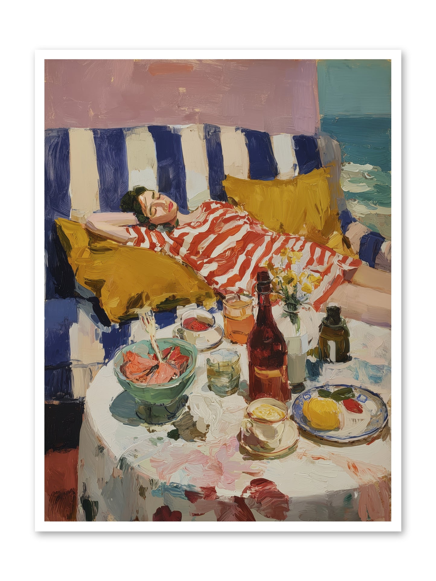 Sun-Kissed Slumber -- Loose Canvas Print 36x48