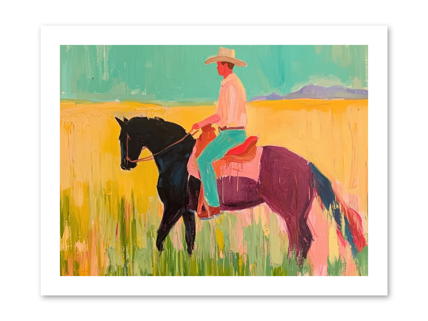 Sun-Touched Journey -- Loose Canvas Print 16x12