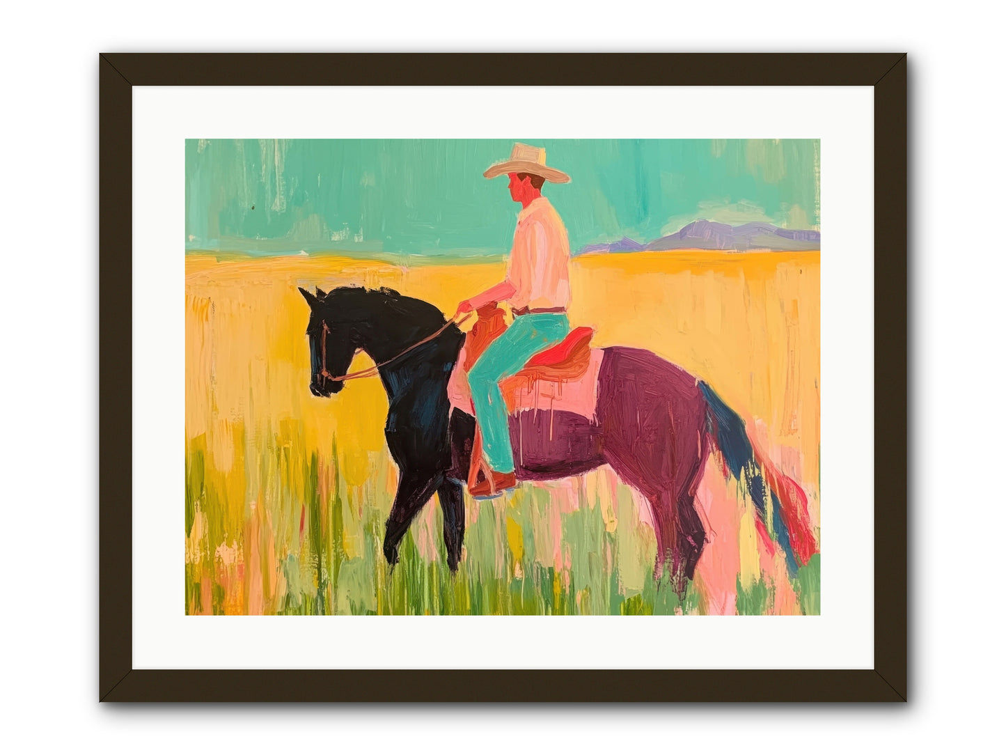 Sun-Touched Journey -- Framed Print - Black 24x18