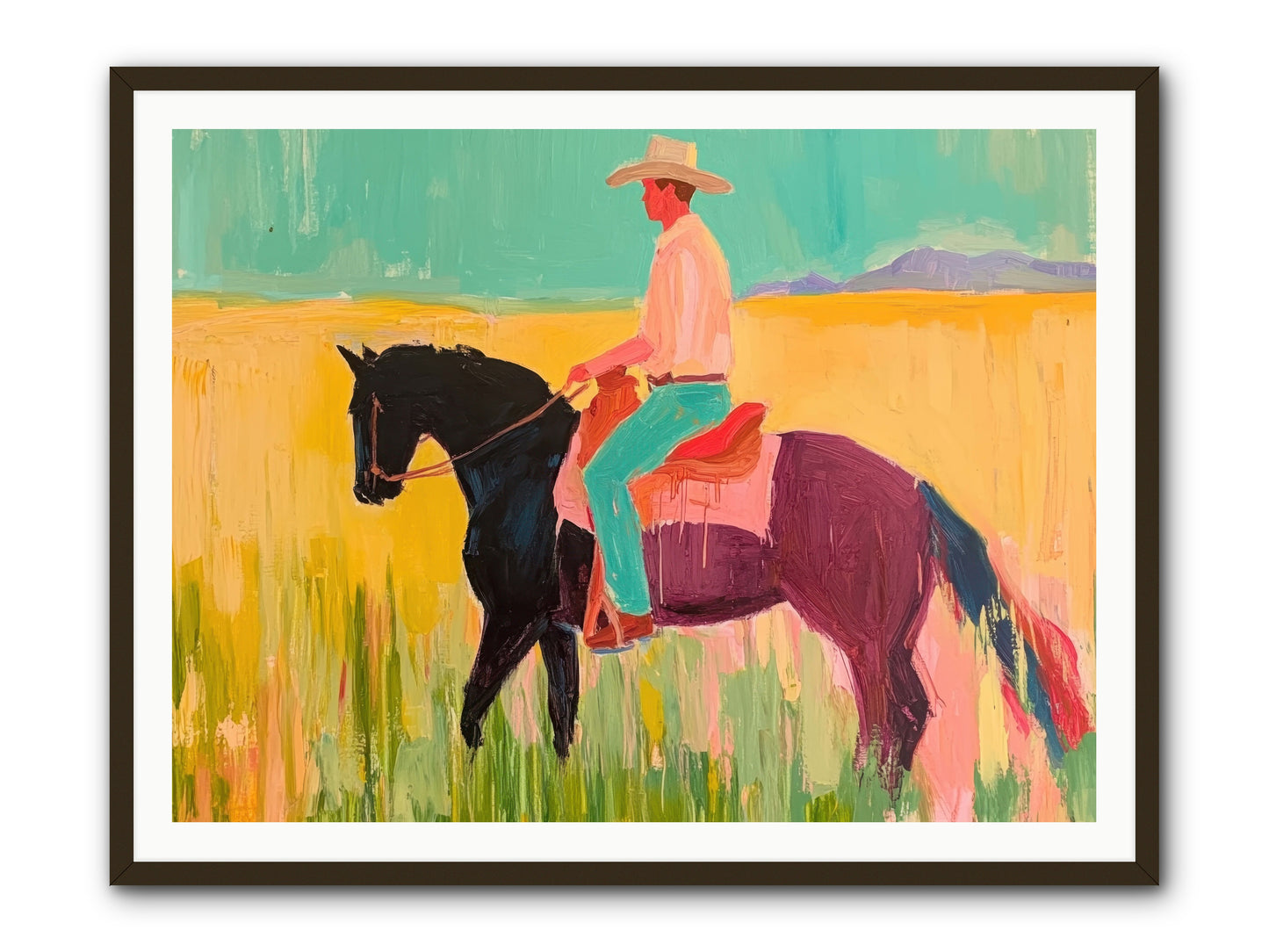 Sun-Touched Journey -- Framed Print - Black 48x36