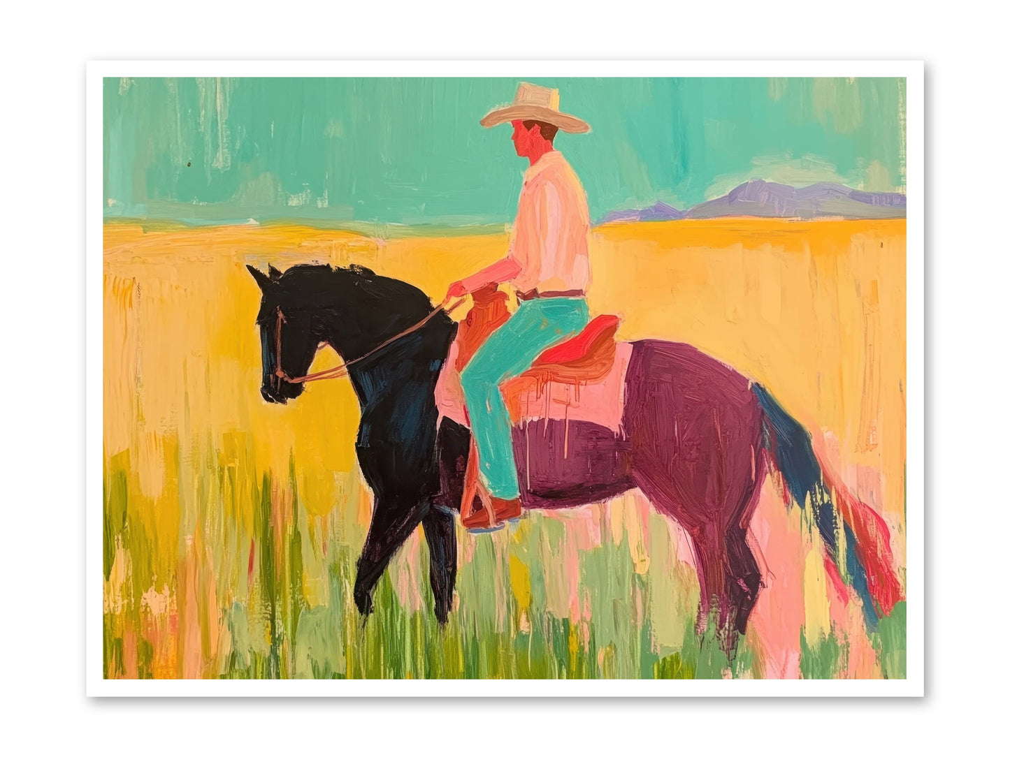Sun-Touched Journey -- Loose Canvas Print 48x36