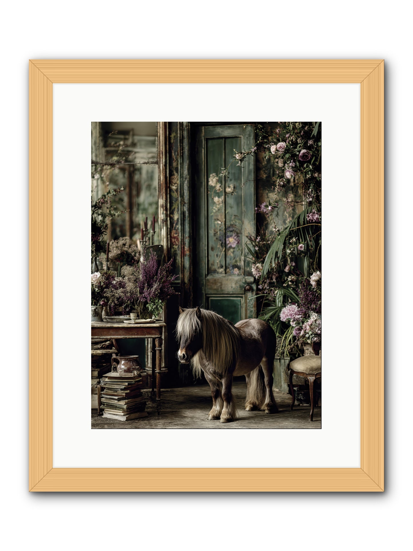 Sun kissed -- Framed Print - Natural 12x16