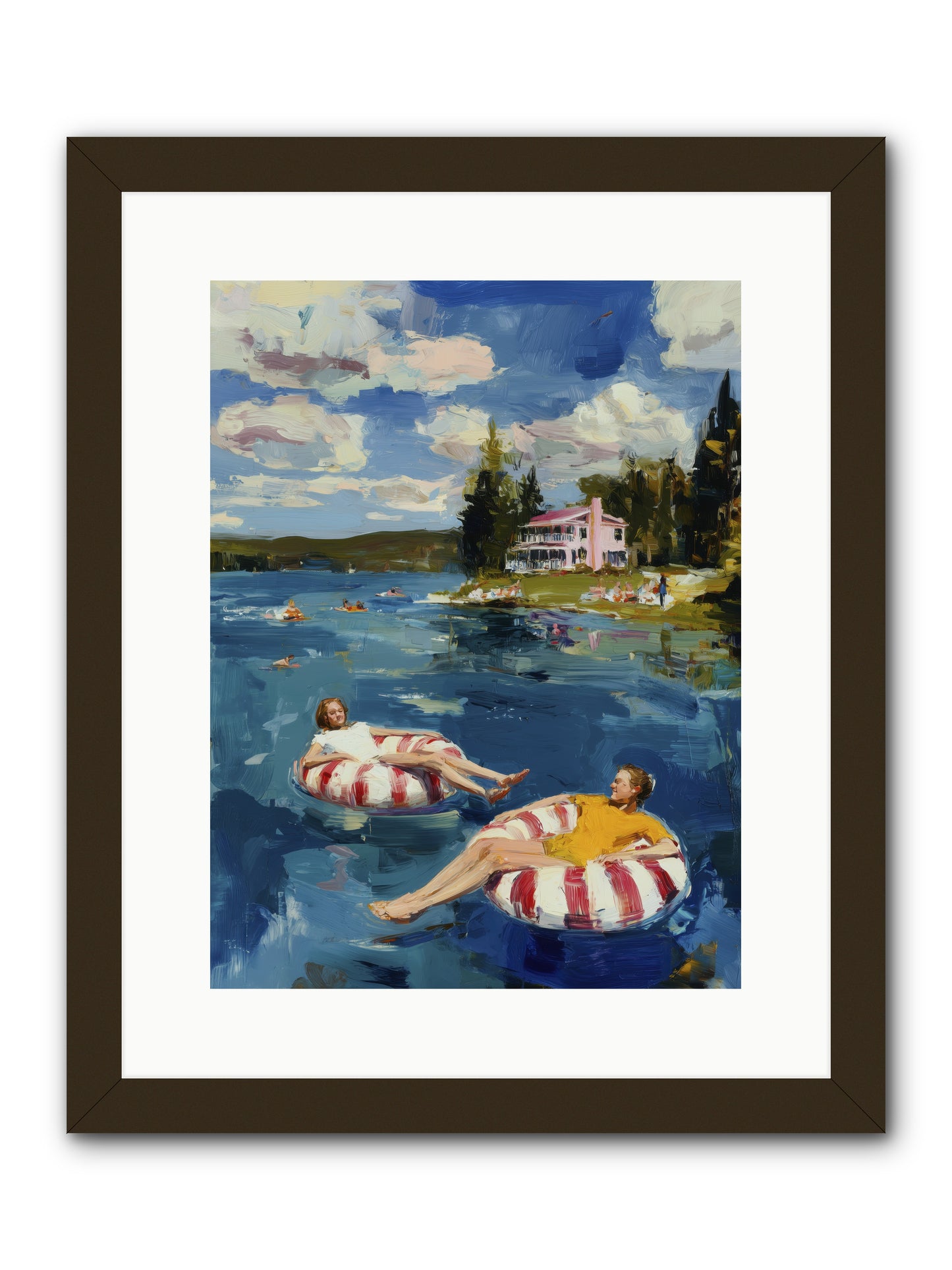 Sunburn & Laughter -- Framed Print - Black 12x16