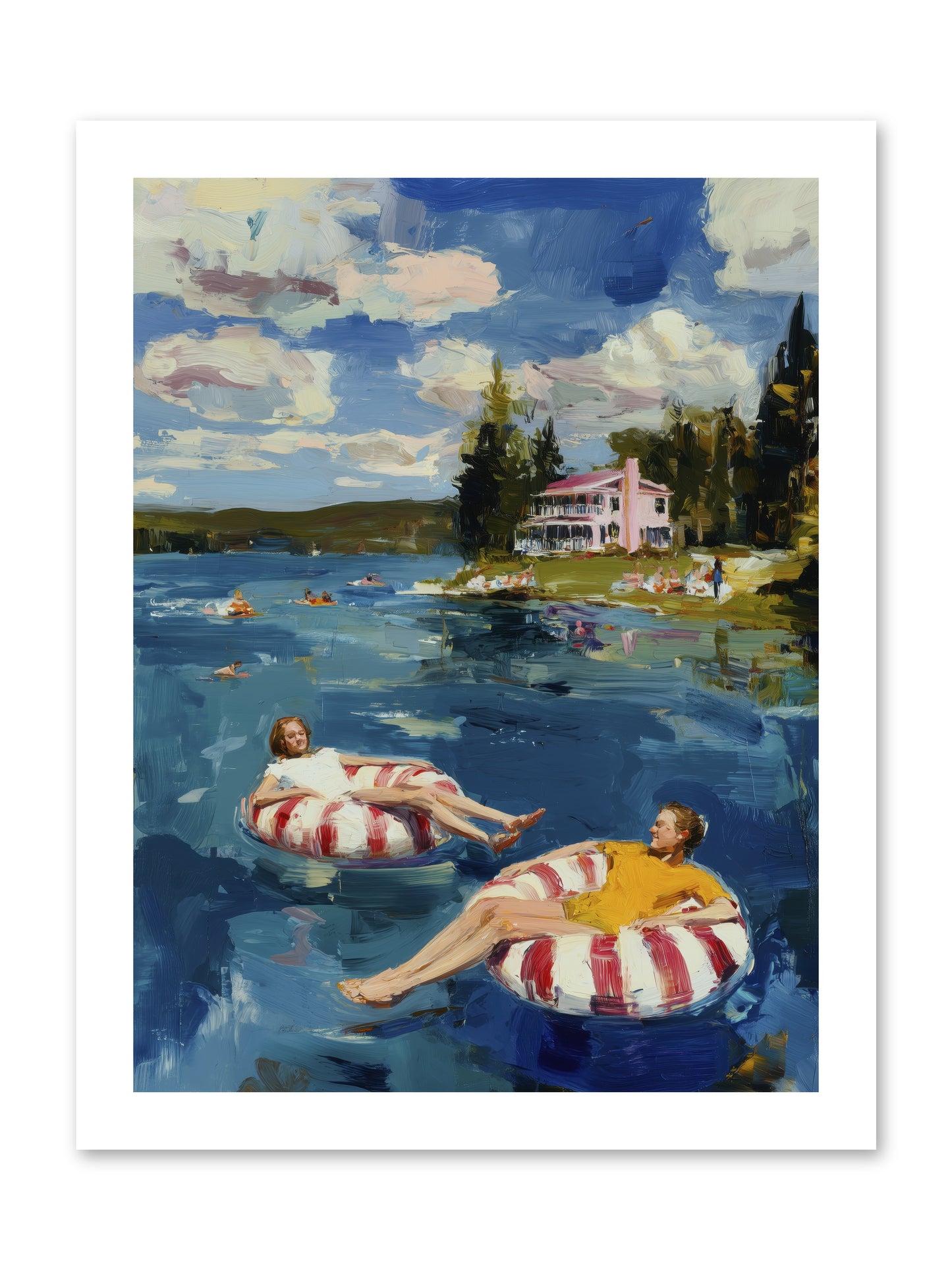 Sunburn & Laughter -- Loose Canvas Print 12x16
