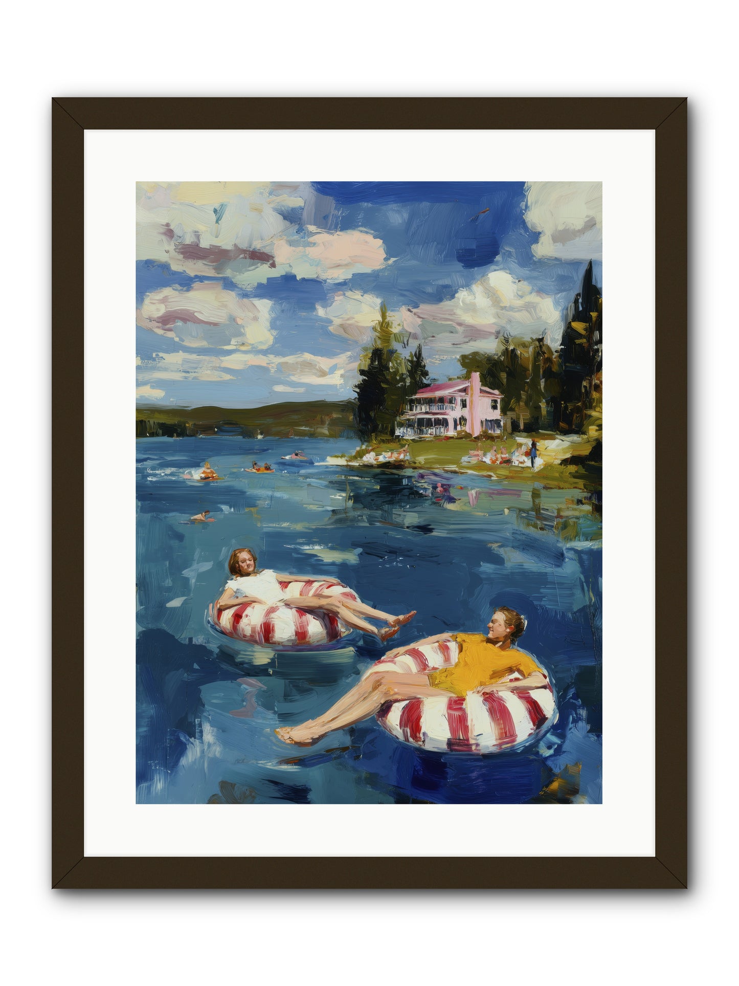 Sunburn & Laughter -- Framed Print - Black 18x24
