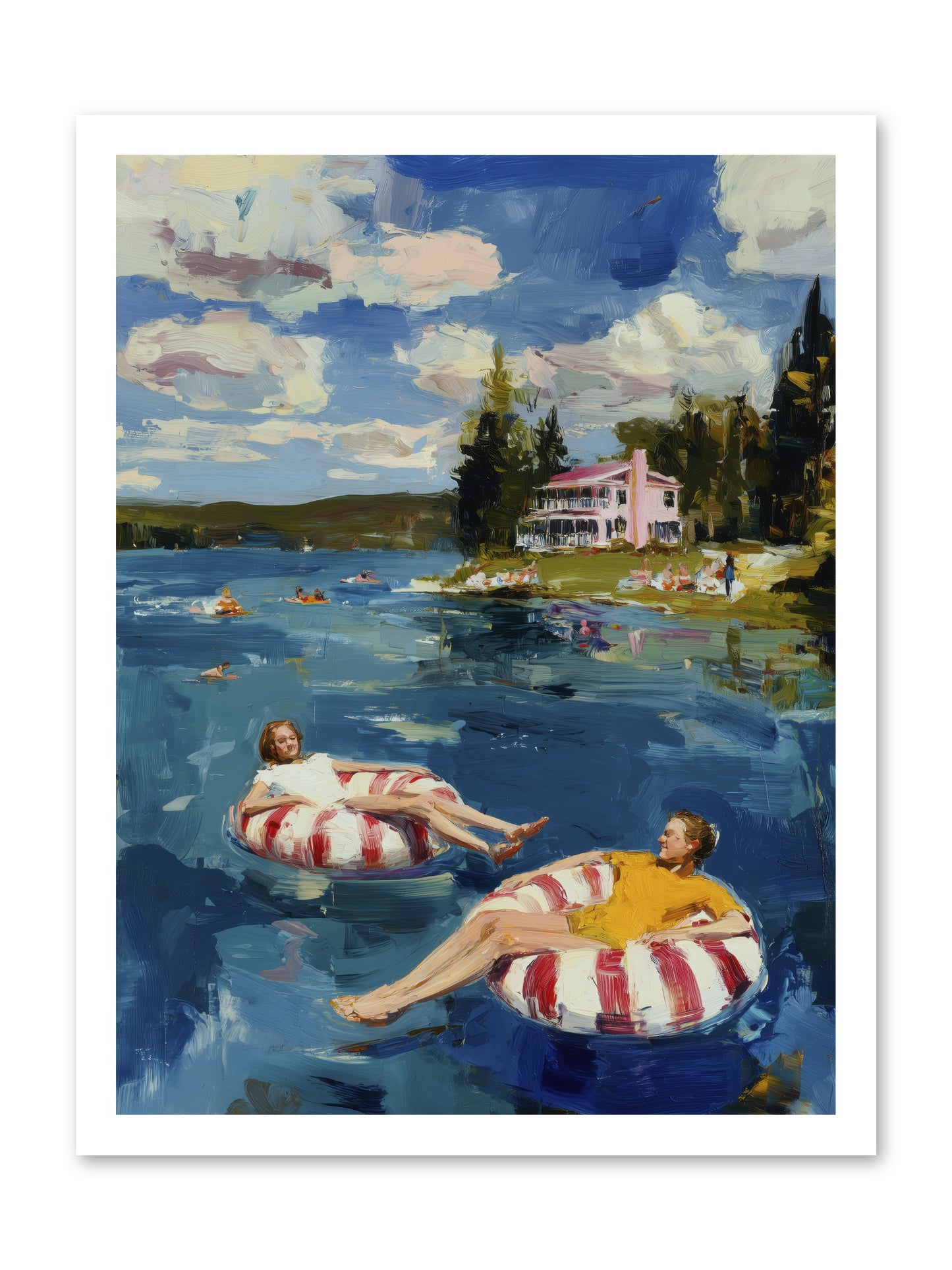Sunburn & Laughter -- Loose Canvas Print 18x24