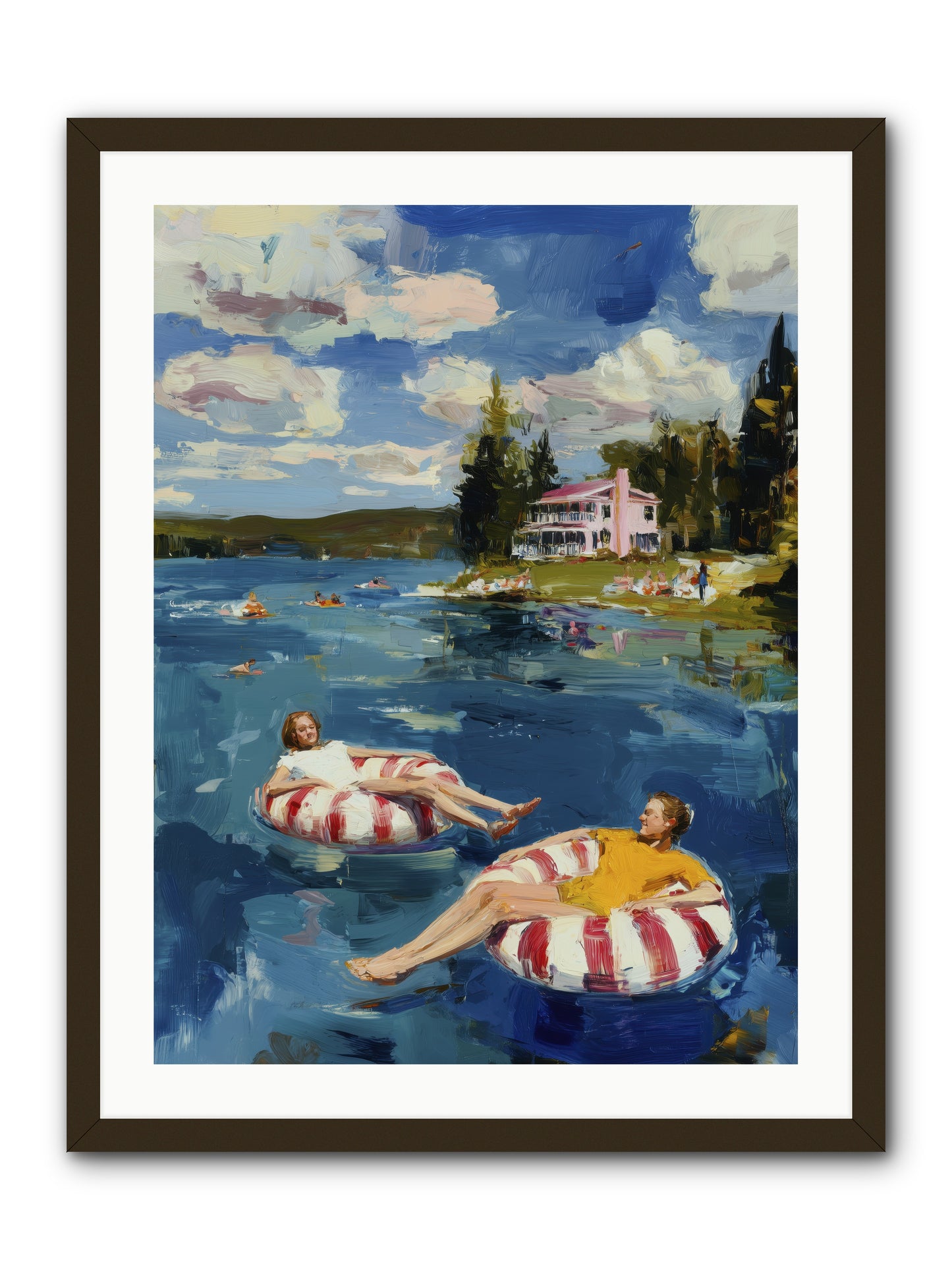 Sunburn & Laughter -- Framed Print - Black 24x32