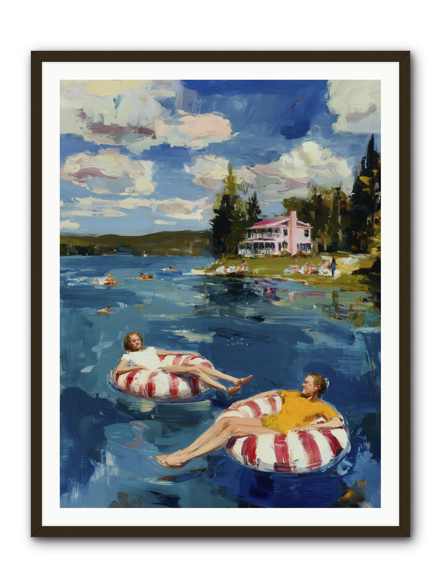Sunburn & Laughter -- Framed Print - Black 36x48