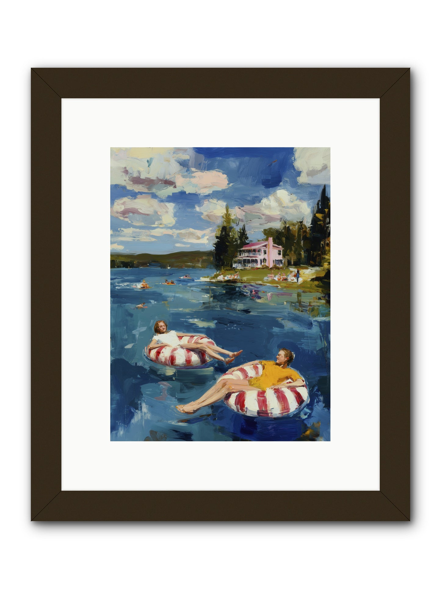 Sunburn & Laughter -- Framed Print - Black 9x12