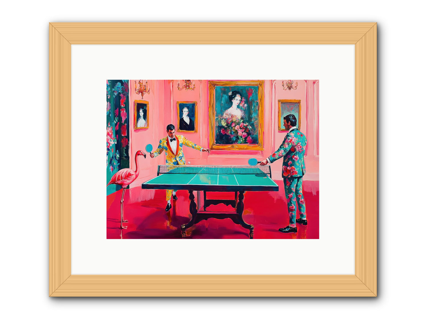 Sunday Diversions -- Framed Print - Natural 12x9