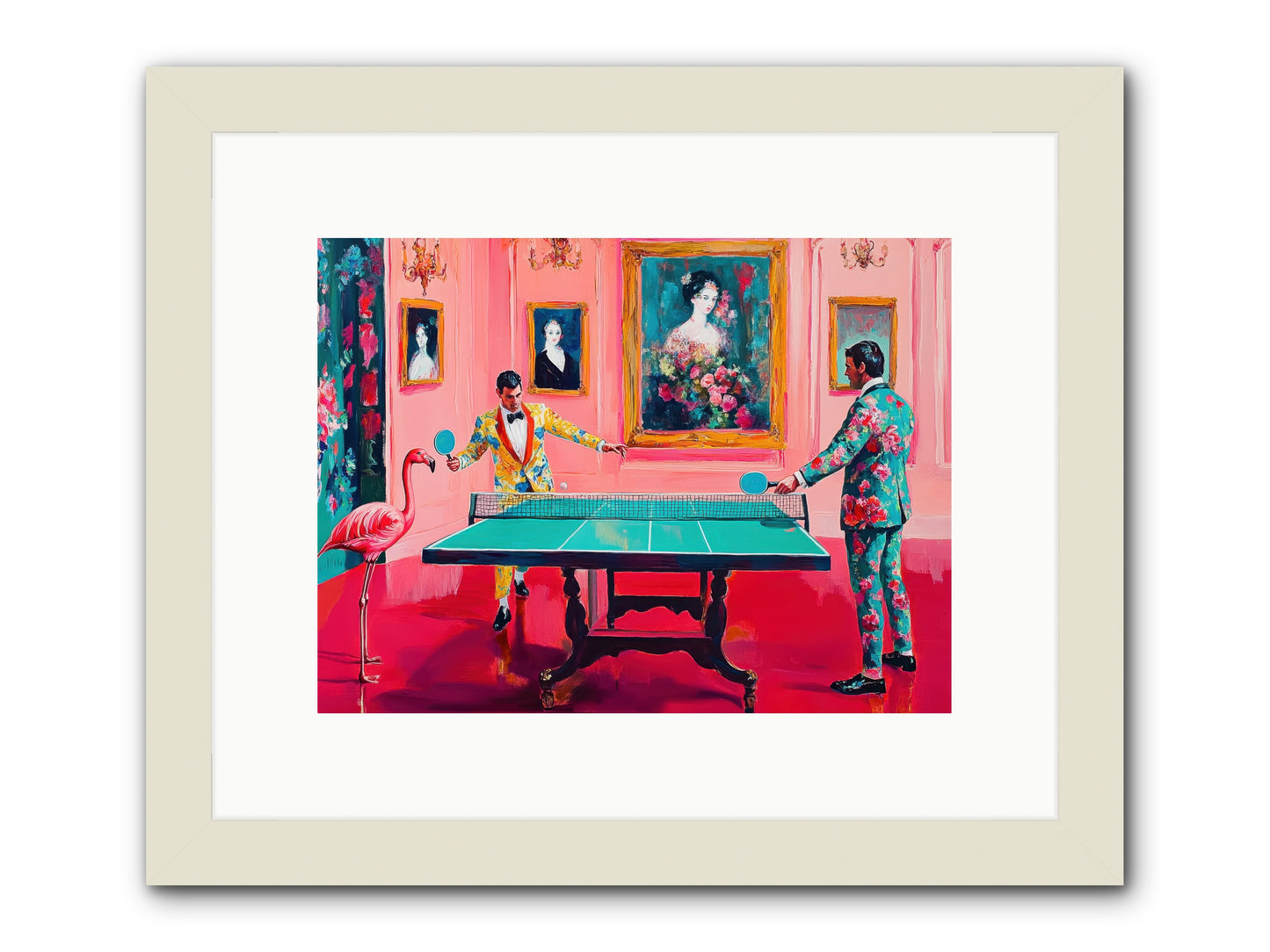 Sunday Diversions -- Framed Print - White 12x9