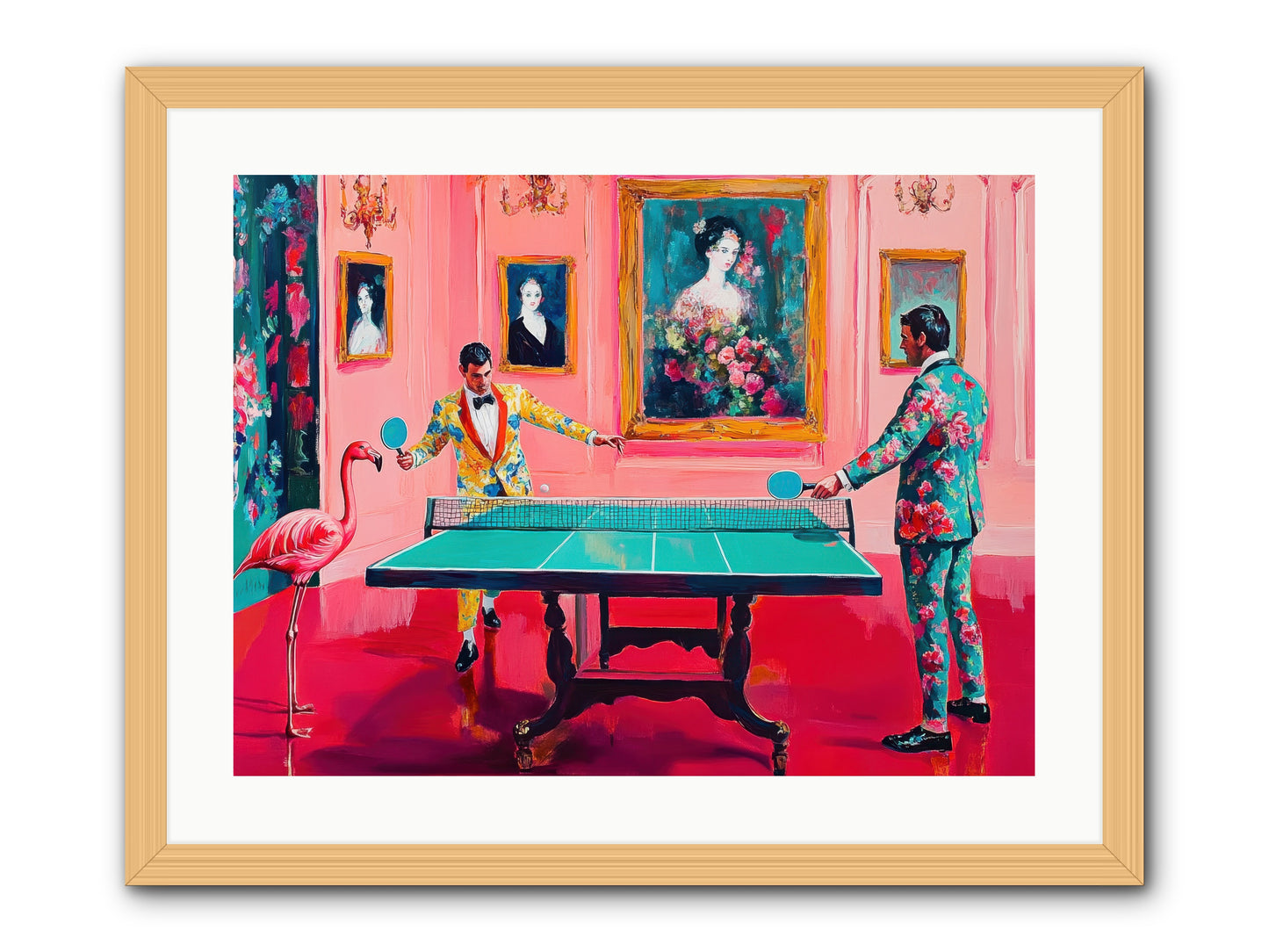 Sunday Diversions -- Framed Print - Natural 24x18