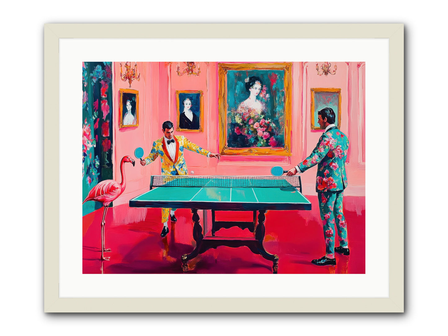 Sunday Diversions -- Framed Print - White 24x18