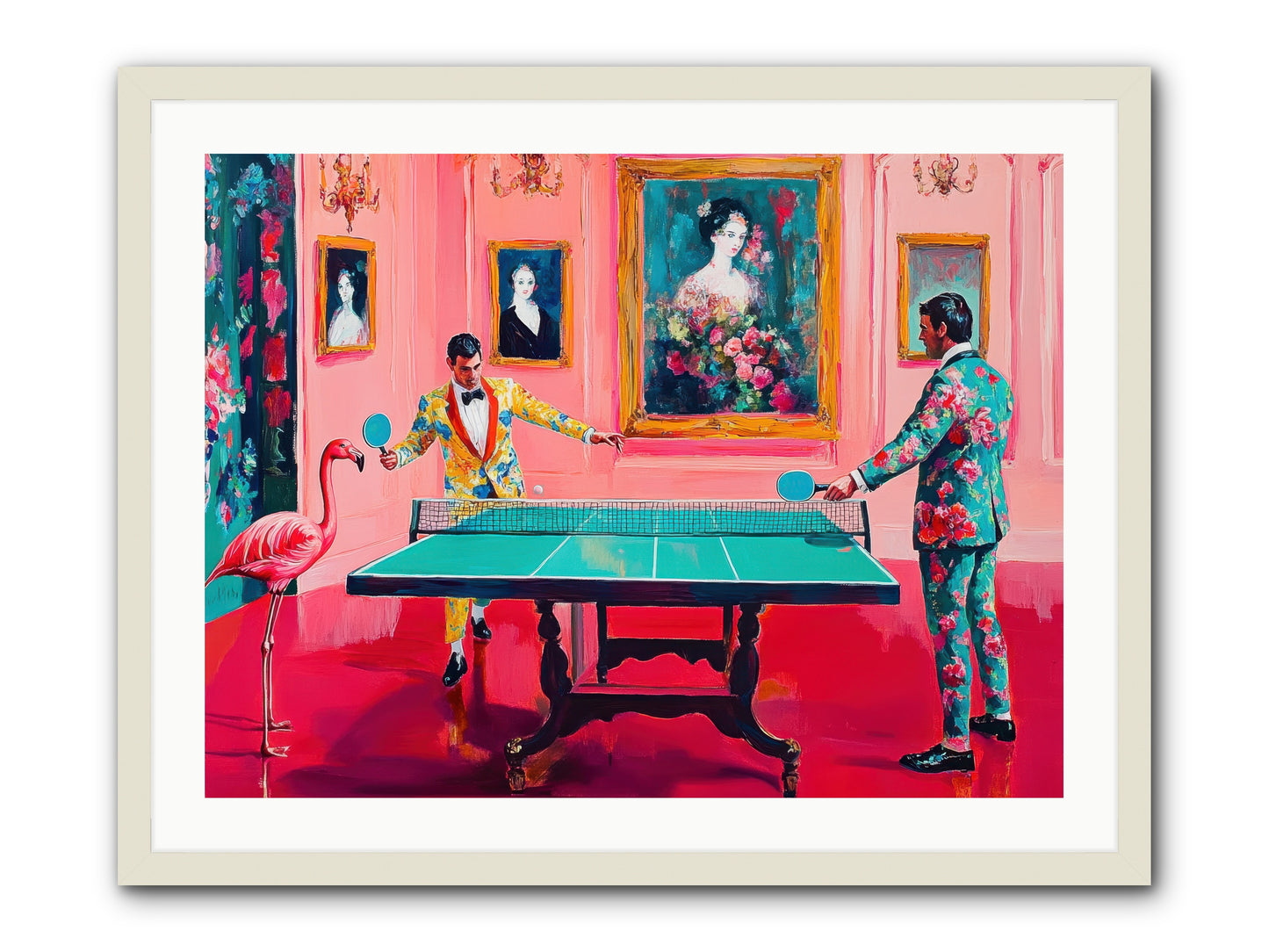 Sunday Diversions -- Framed Print - White 32x24