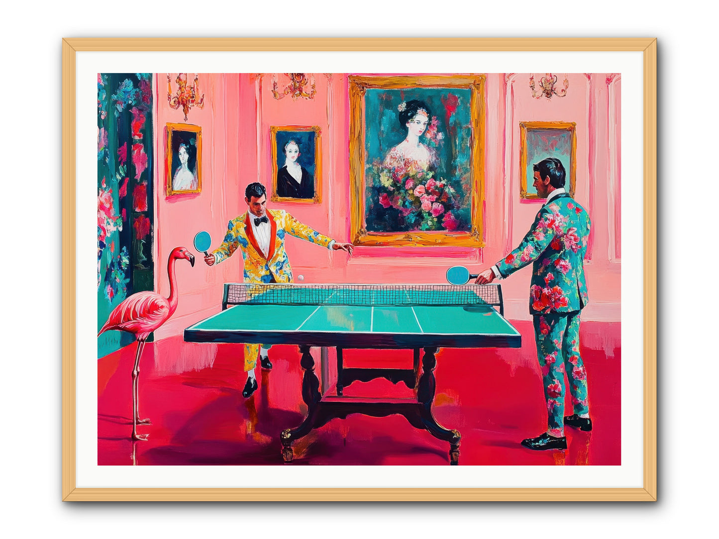 Sunday Diversions -- Framed Print - Natural 48x36