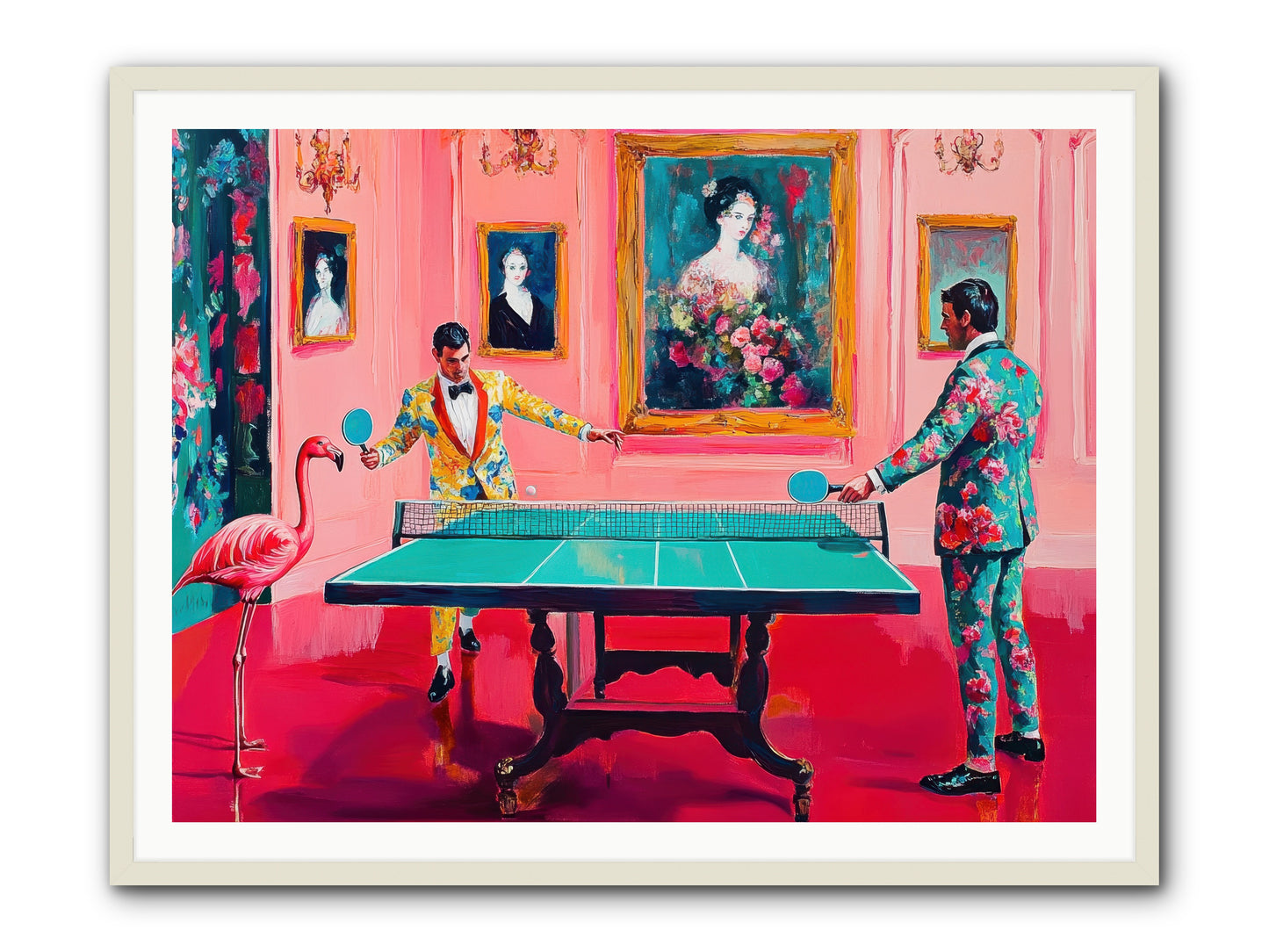 Sunday Diversions -- Framed Print - White 48x36