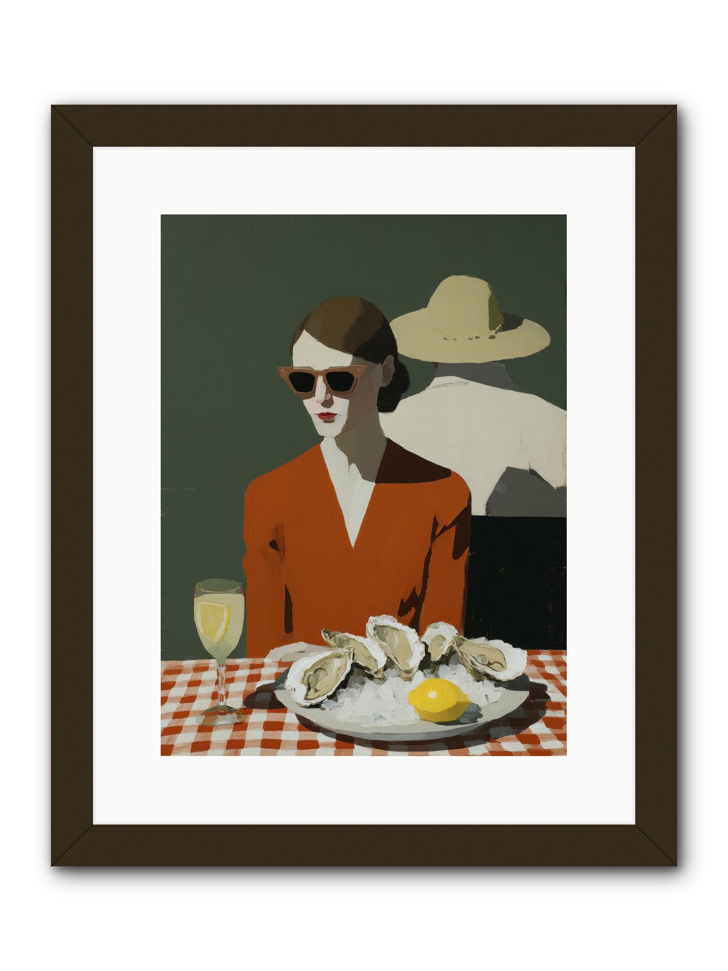 Sunday Letters -- Framed Print - Black 12x16