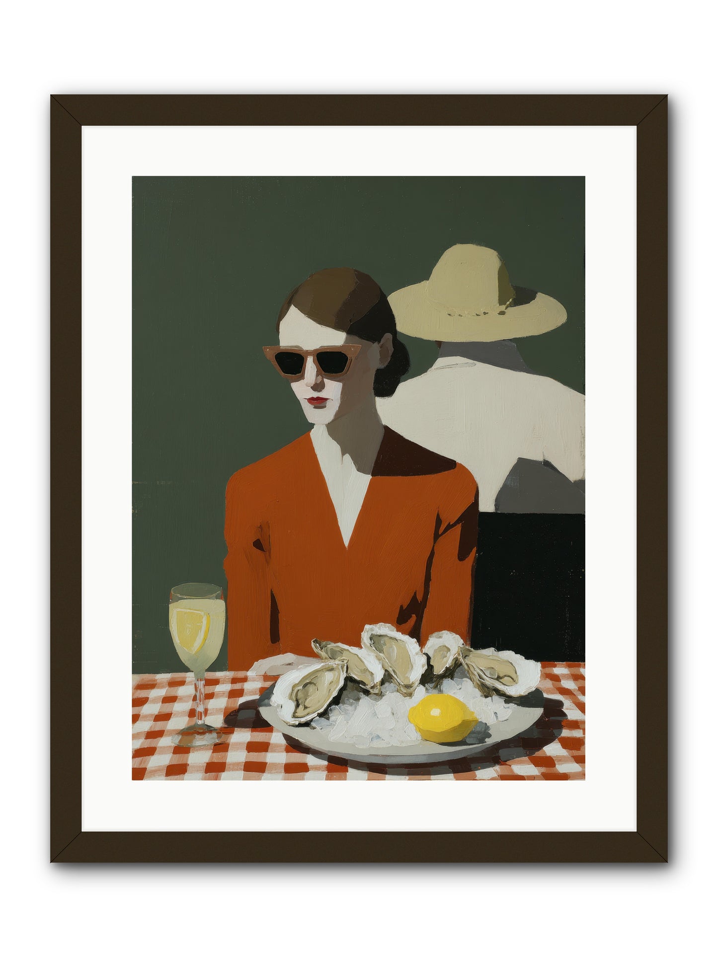 Sunday Letters -- Framed Print - Black 18x24