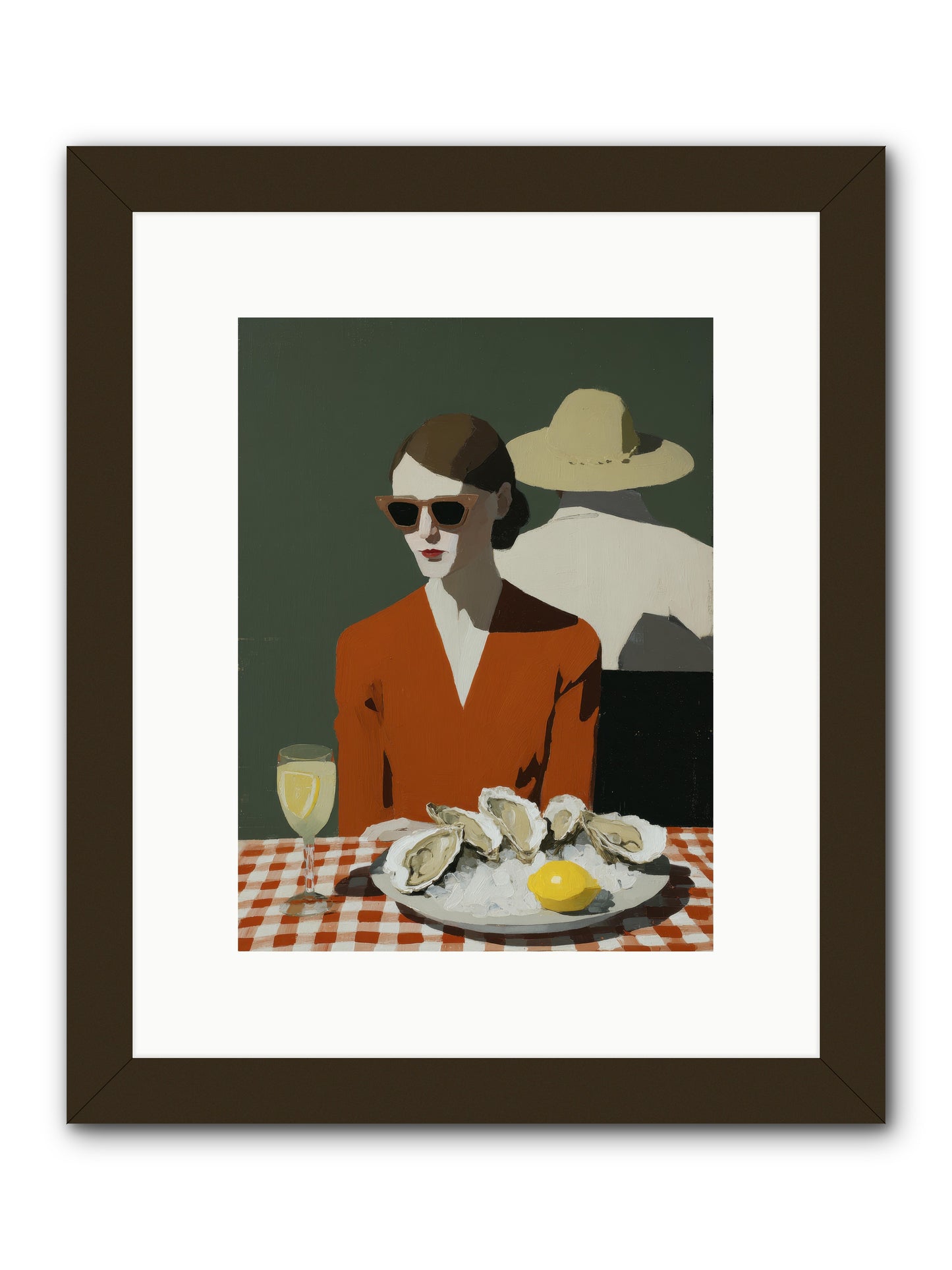Sunday Letters -- Framed Print - Black 9x12