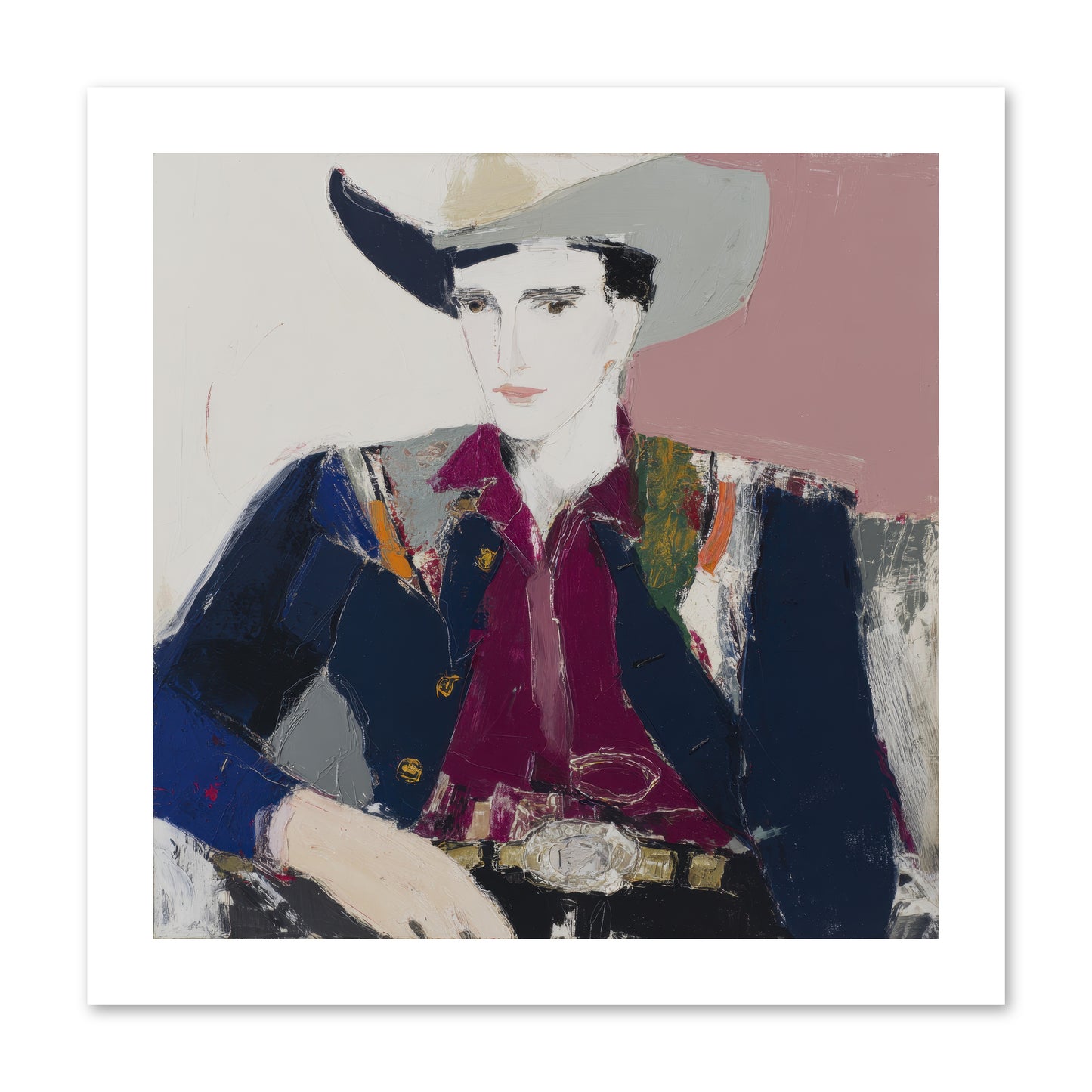 Sunday Rodeo -- Paper Print 12x12