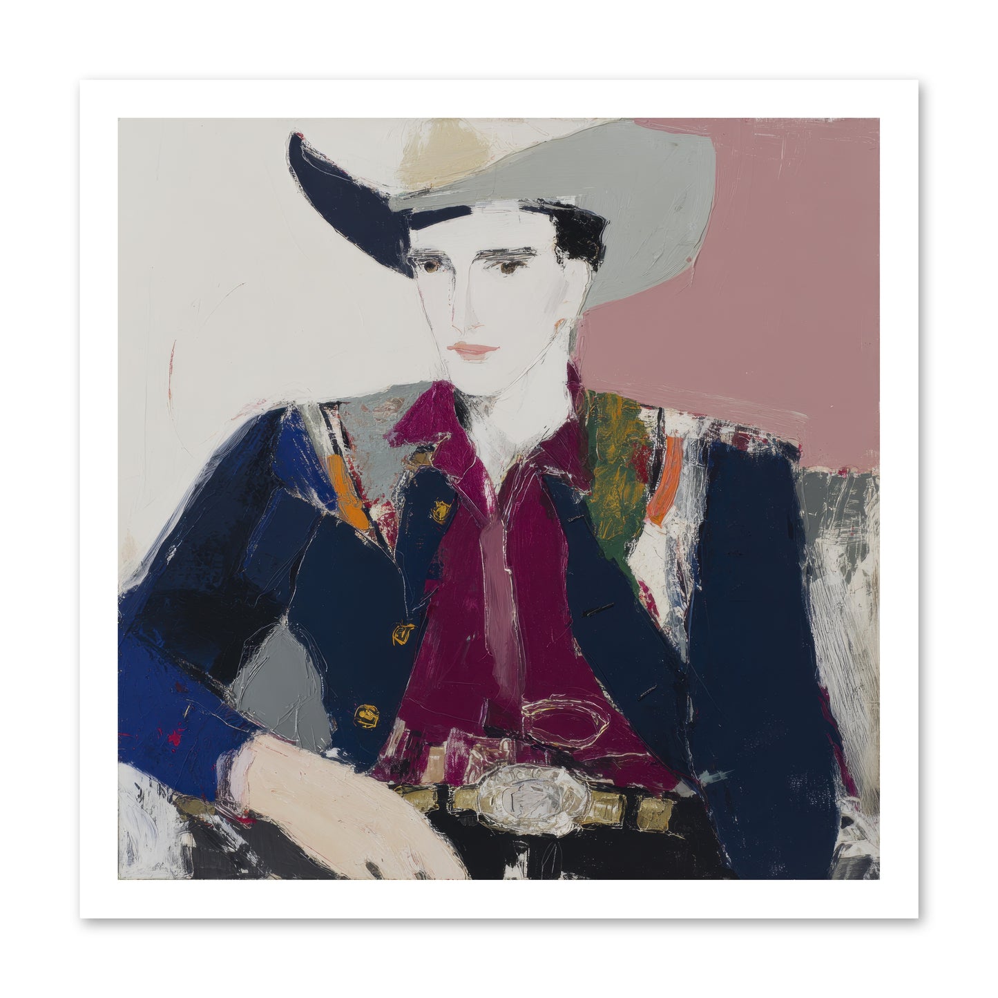 Sunday Rodeo -- Loose Canvas Print 20x20