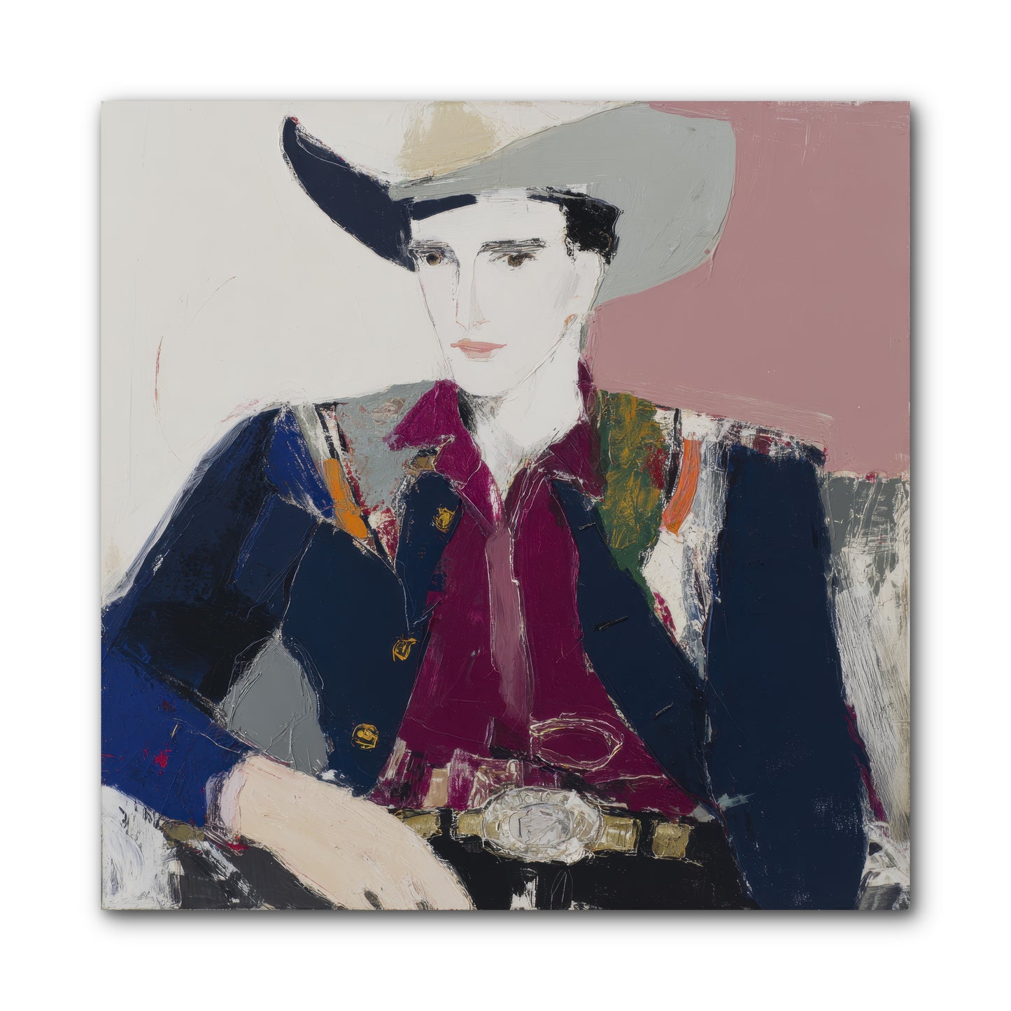 Sunday Rodeo -- Wrapped Canvas 10x10