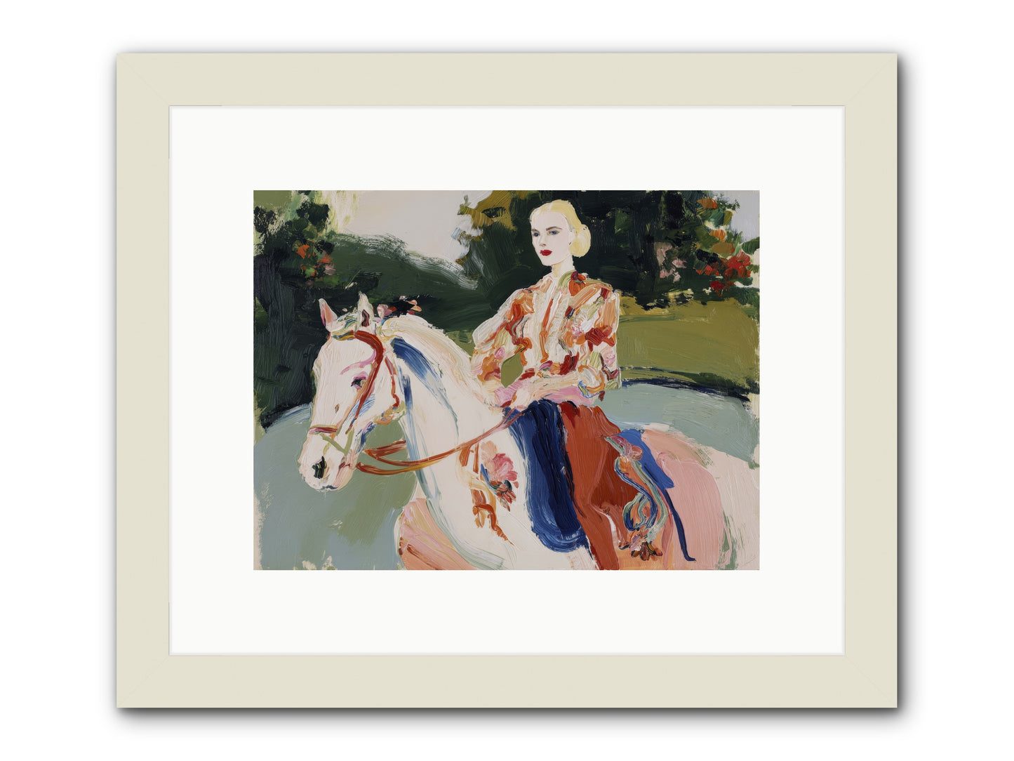 Sunday Soulmate -- Framed Print - White 12x9