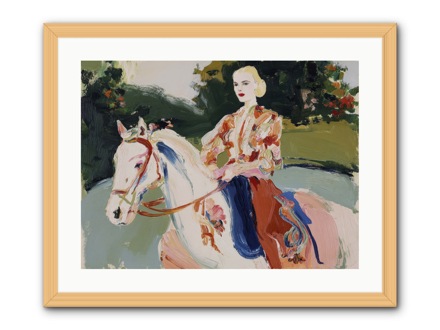 Sunday Soulmate -- Framed Print - Natural 24x18