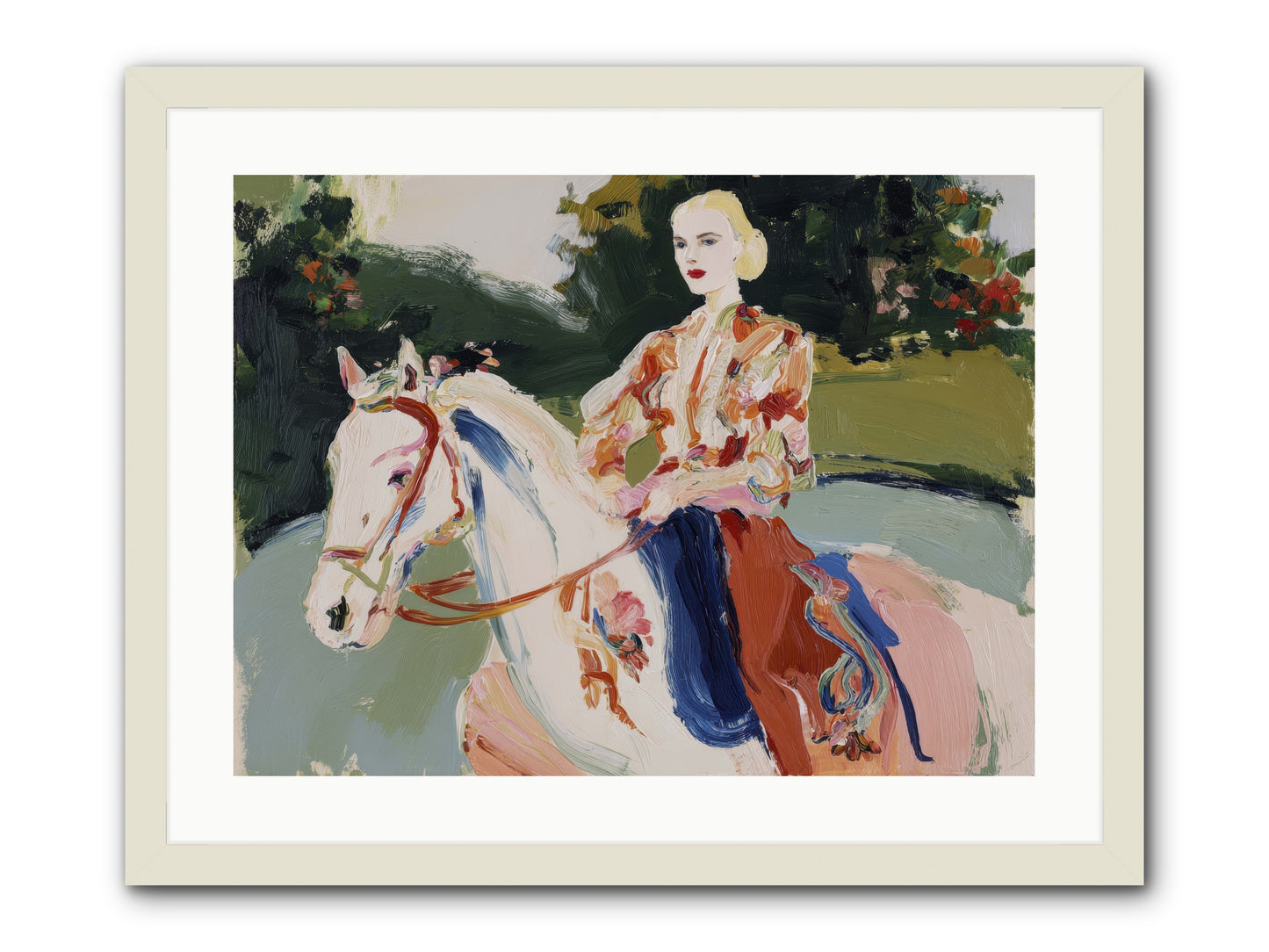 Sunday Soulmate -- Framed Print - White 24x18