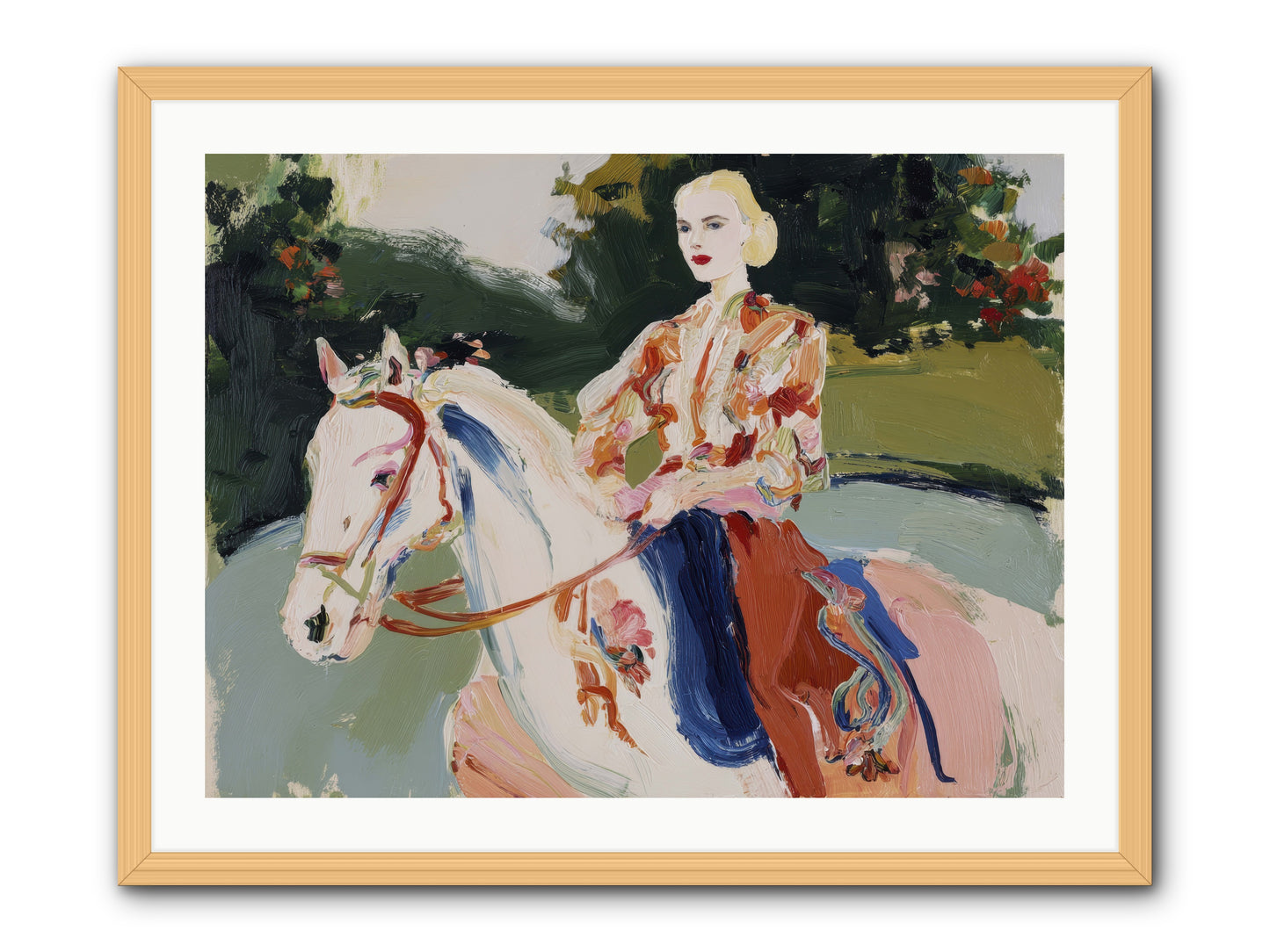 Sunday Soulmate -- Framed Print - Natural 32x24