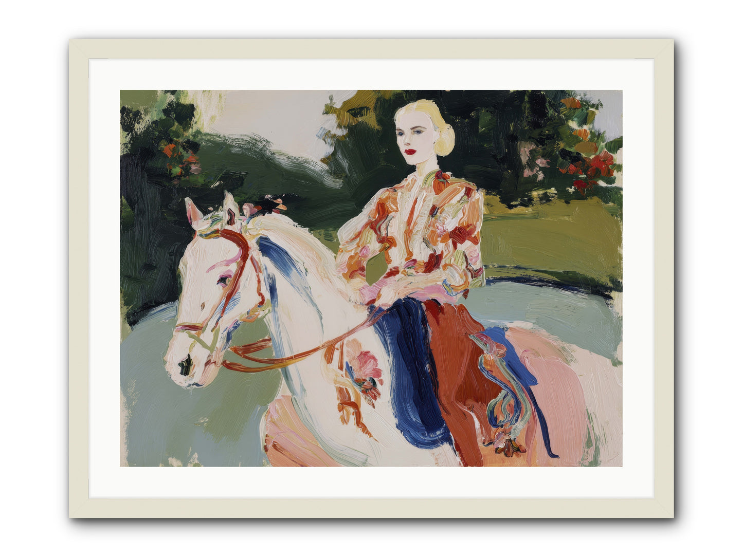 Sunday Soulmate -- Framed Print - White 32x24