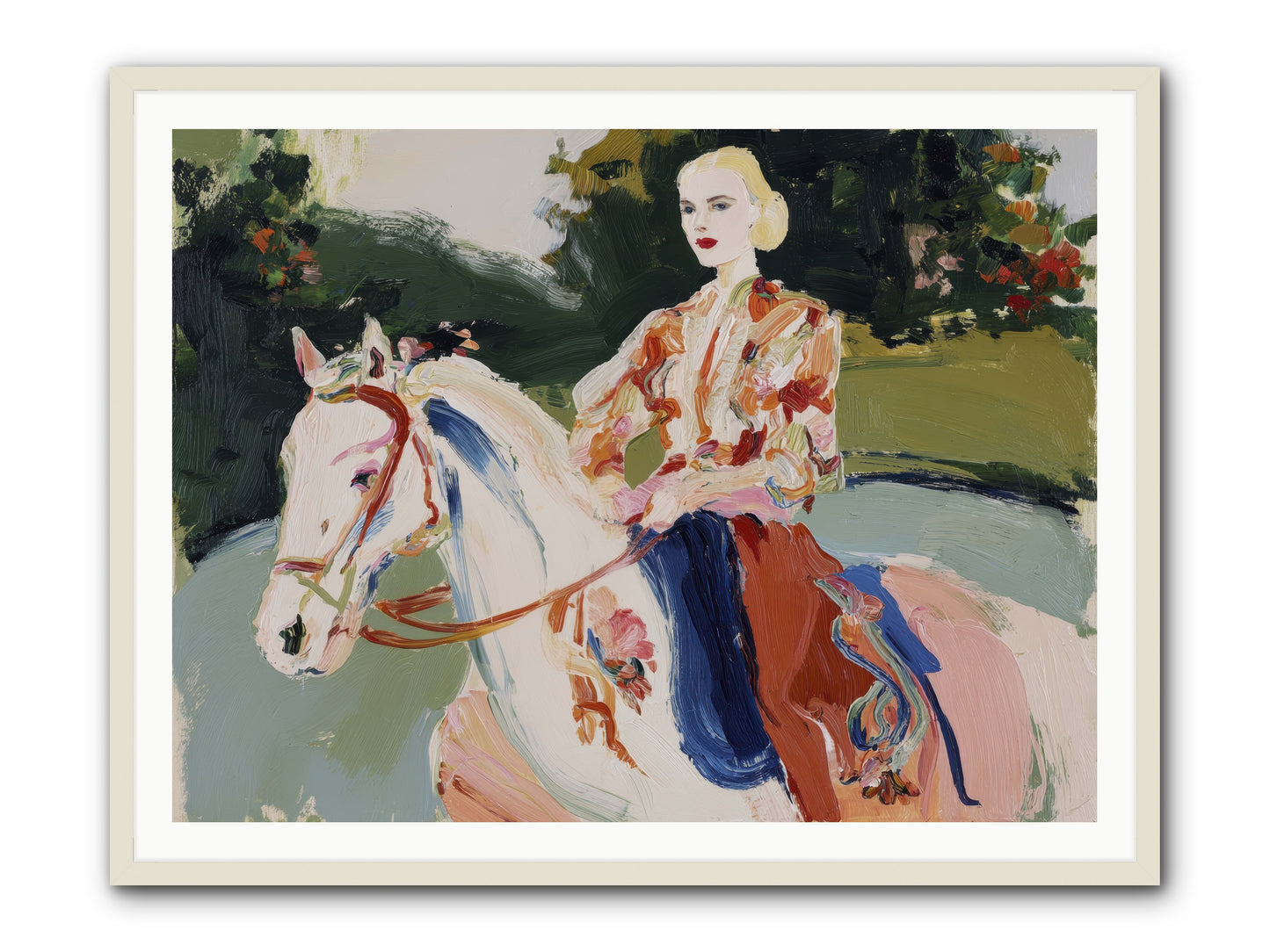 Sunday Soulmate -- Framed Print - White 48x36