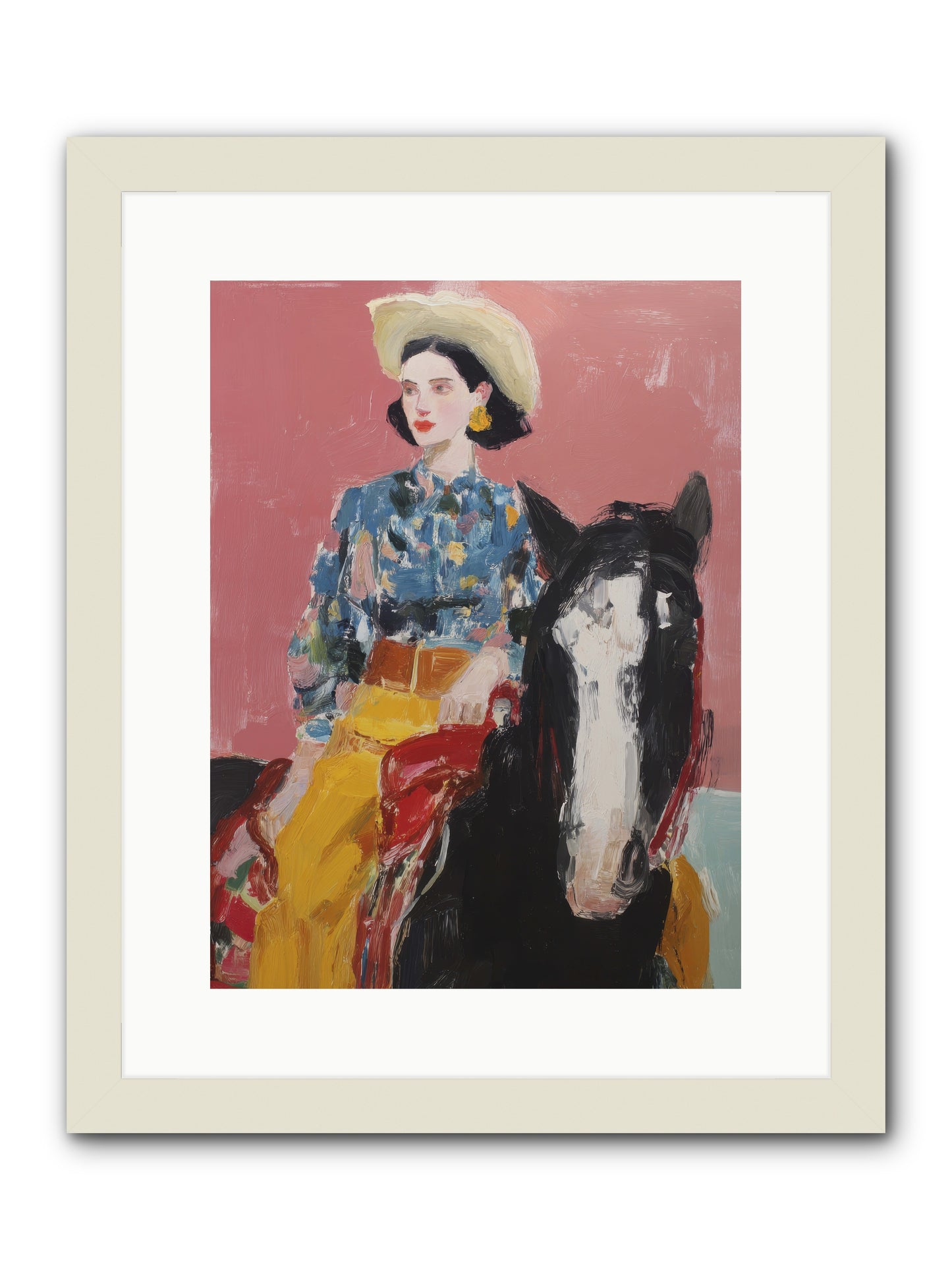 Sunday Sovereign -- Framed Print - White 12x16